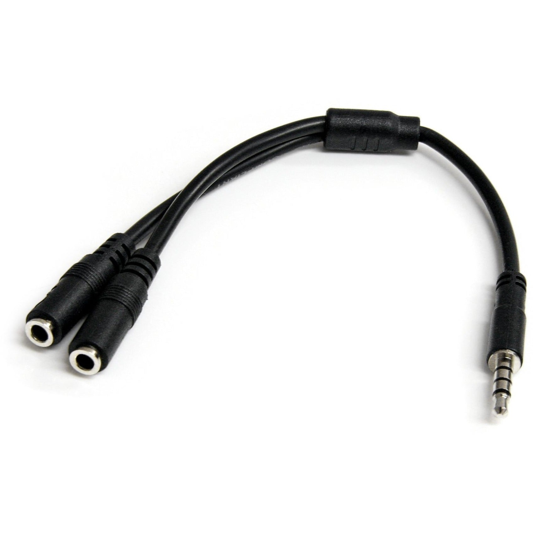 StarTech.com Headset adapter for headsets with separate headphone / microphone plugs - 3.5mm 4 position to 3 position and 2 position 3.5mm M/F - Soundz Store AUSTRALIA