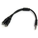 StarTech.com Headset adapter for headsets with separate headphone / microphone plugs - 3.5mm 4 position to 3 position and 2 position 3.5mm M/F - Soundz Store AUSTRALIA