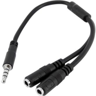 StarTech.com Headset adapter for headsets with separate headphone / microphone plugs - 3.5mm 4 position to 3 position and 2 position 3.5mm M/F - Soundz Store AUSTRALIA