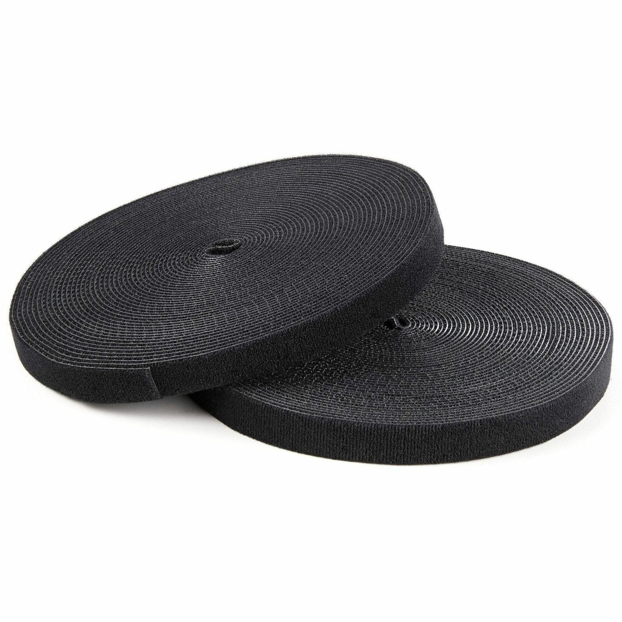 StarTech.com Hook-and-Loop Cable Management Tie - 100 ft. Bulk Roll - Black - Cut-to-Size Cable Wrap / Straps - Soundz Store AUSTRALIA