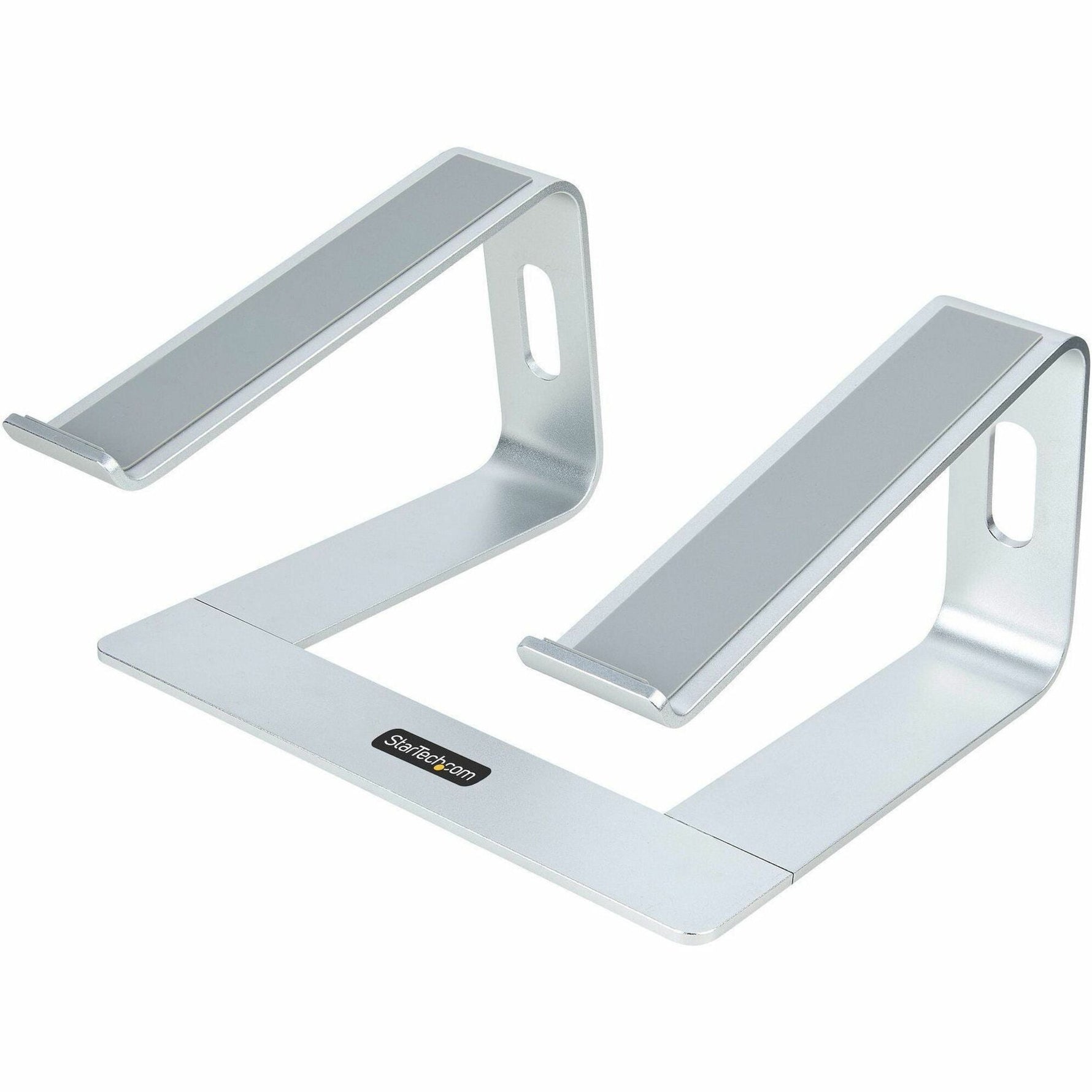 StarTech.com Laptop Stand for Desk, Supports 5kg / 11lb, Aluminum, Silver, Ergonomic Laptop Riser, Portable Laptop Holder for Desk - Soundz Store AUSTRALIA