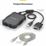 StarTech.com Laptop to Server KVM Console, Rugged USB Crash Cart Adapter with File Transfer and Video Capture, TAA - Soundz Store AUSTRALIA