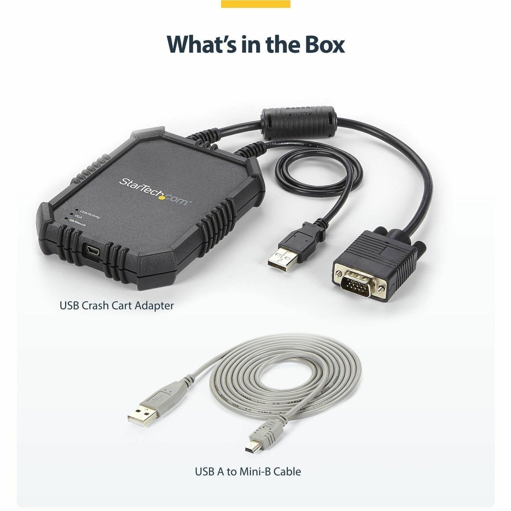 StarTech.com Laptop to Server KVM Console, Rugged USB Crash Cart Adapter with File Transfer and Video Capture, TAA - Soundz Store AUSTRALIA