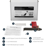 StarTech.com M.2 Adapter - x4 PCIe 3.0 NVMe - Low Profile and Full Profile - SSD PCIE M.2 Adapter - M2 SSD - PCI Express SSD - Soundz Store AUSTRALIA