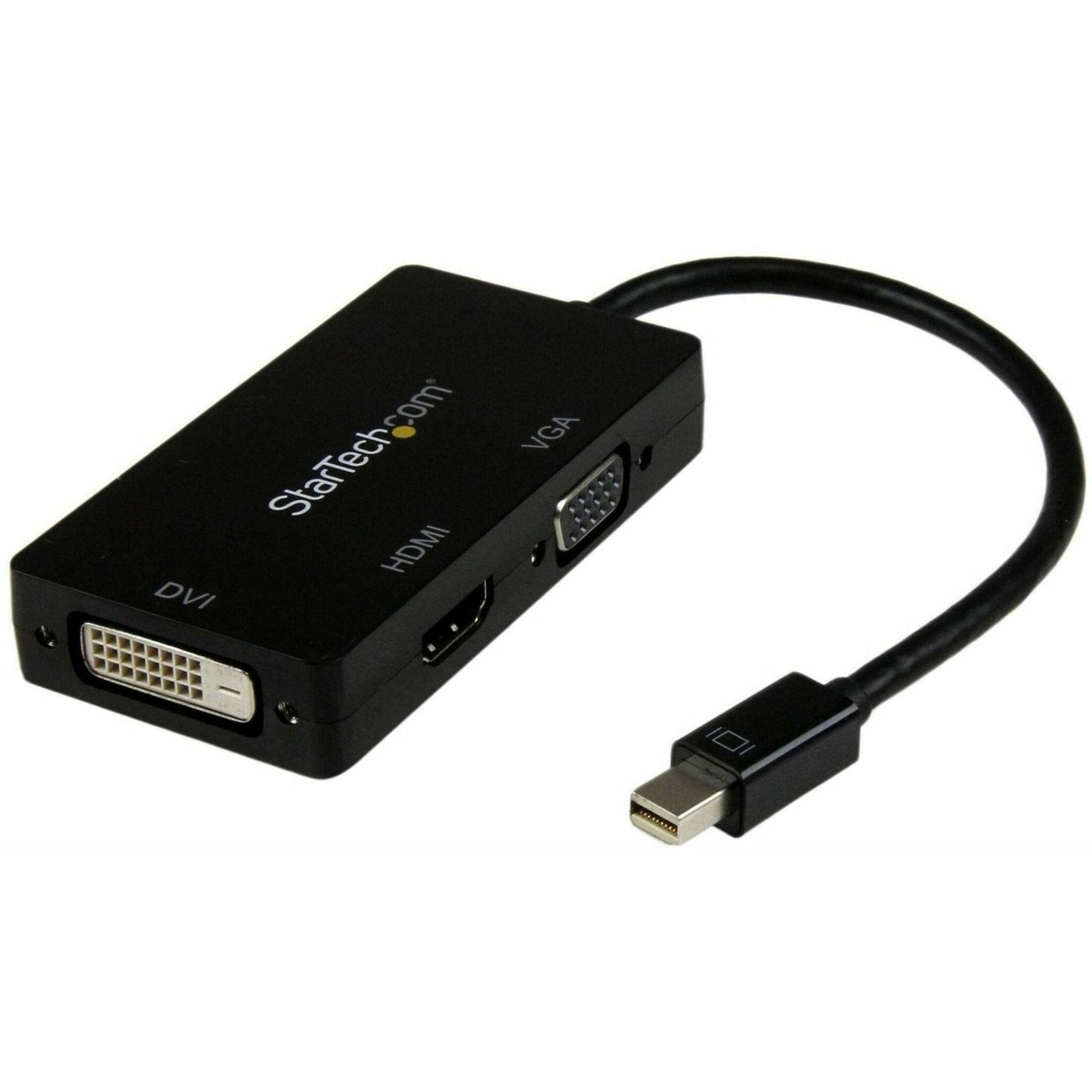 StarTech.com Mini DisplayPort Adapter - 3-in-1 - 1080p - Monitor Adapter - Mini DP to HDMI / VGA / DVI Adapter Hub - Soundz Store AUSTRALIA
