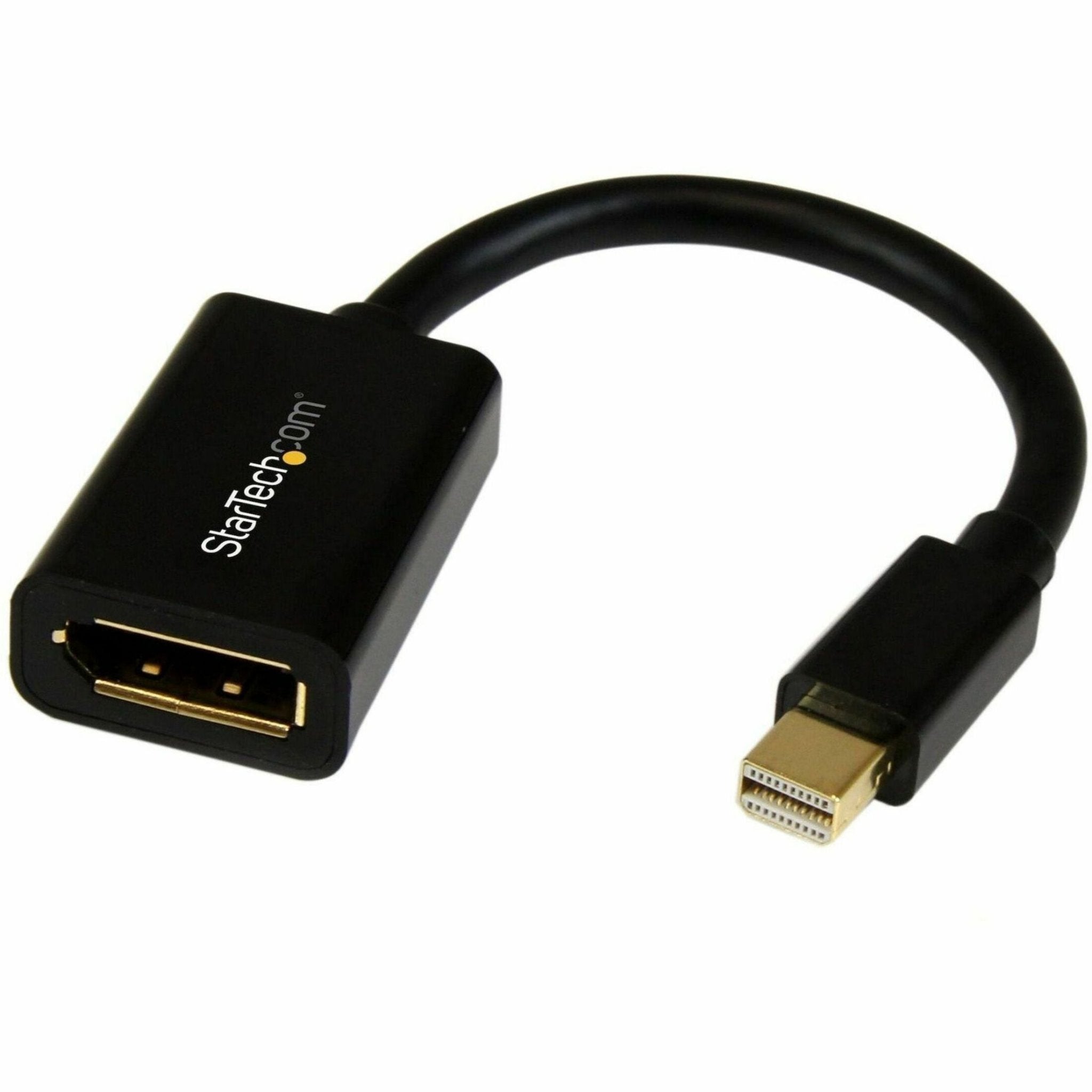 StarTech.com Mini DisplayPort to DisplayPort Adapter, 4K x 2K Video, Ultra HD Mini DP to DP Converter, mDP to DP 1.2 Adapter, Male/Female - Soundz Store AUSTRALIA