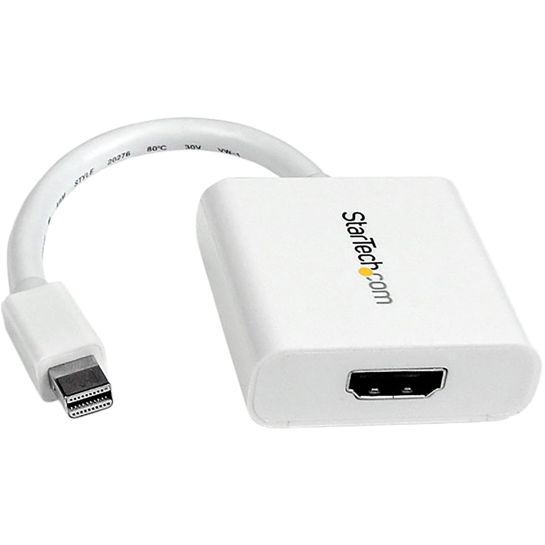 StarTech.com Mini DisplayPort to HDMI Adapter, Mini DP to HDMI Video Converter for Monitor/Display, 1080p, Passive mDP 1.2 to HDMI Adapter - Soundz Store AUSTRALIA