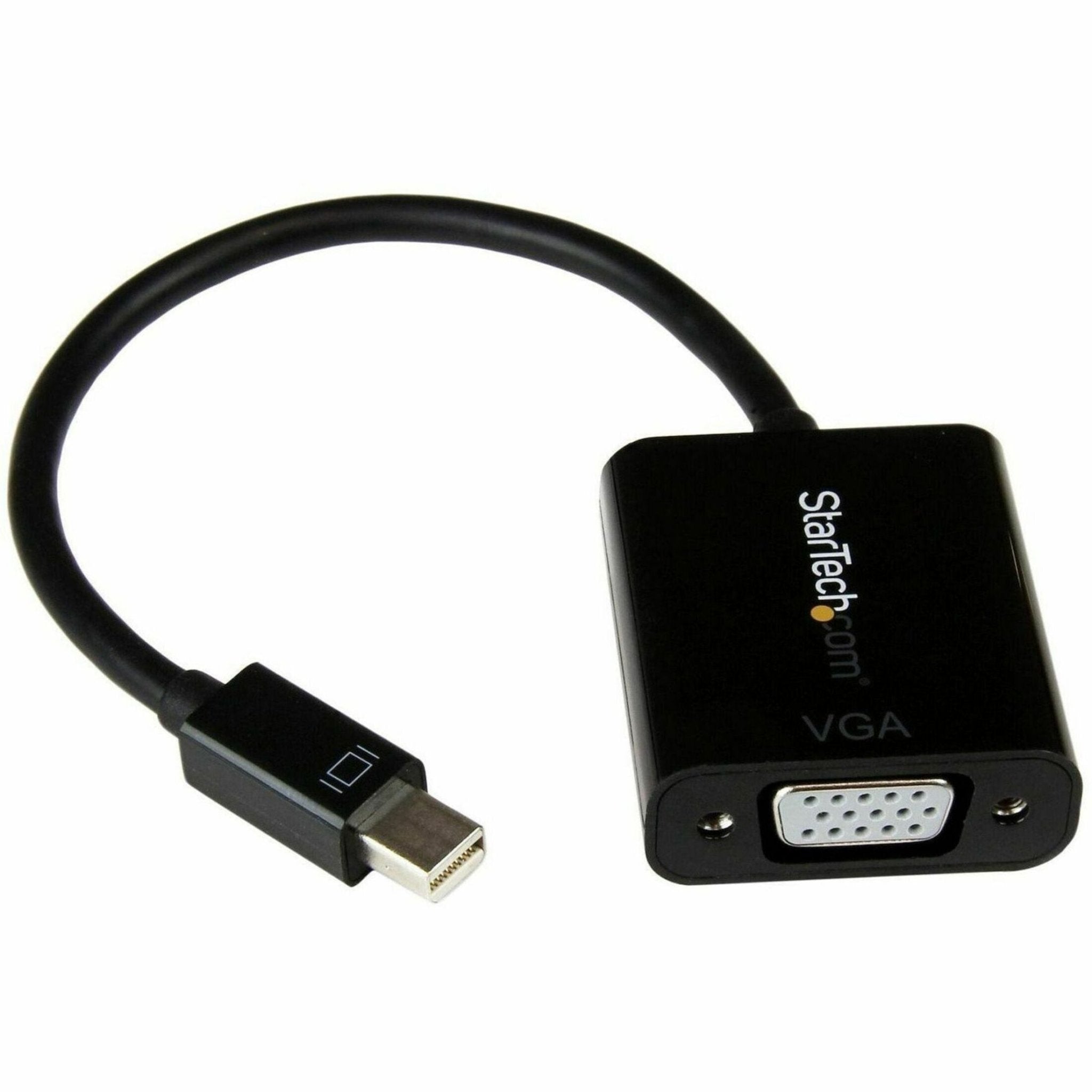 StarTech.com Mini DisplayPort to VGA Adapter, Active Mini DP to VGA Converter, 1080p Video, mDP 1.2 to VGA Monitor Adapter Dongle - Soundz Store AUSTRALIA