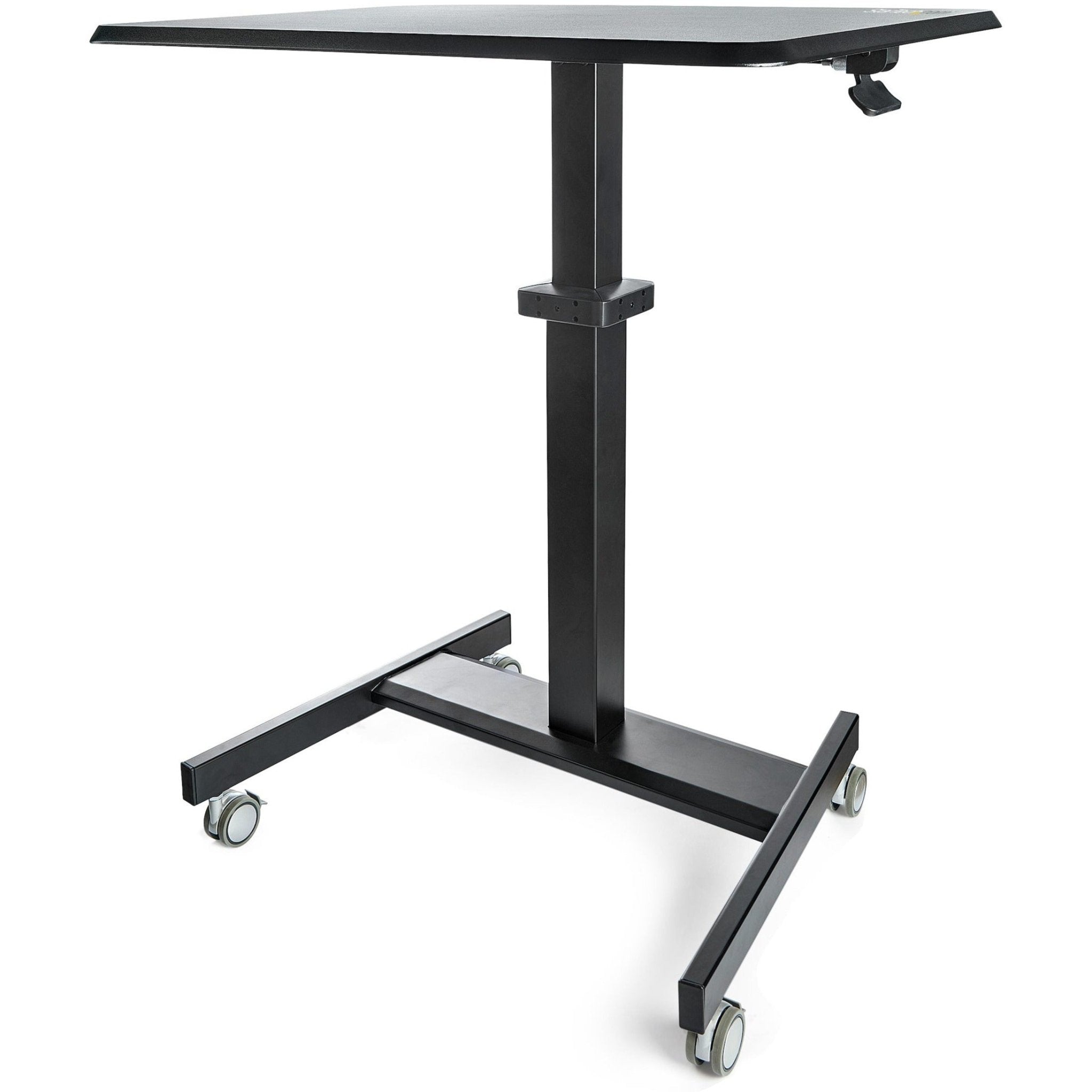 StarTech.com Mobile Standing Desk - Portable Sit-Stand Ergonomic Height Adjustable Cart on Wheels - Rolling Computer/Laptop Workstation - Soundz Store AUSTRALIA