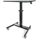 StarTech.com Mobile Standing Desk - Portable Sit-Stand Ergonomic Height Adjustable Cart on Wheels - Rolling Computer/Laptop Workstation - Soundz Store AUSTRALIA