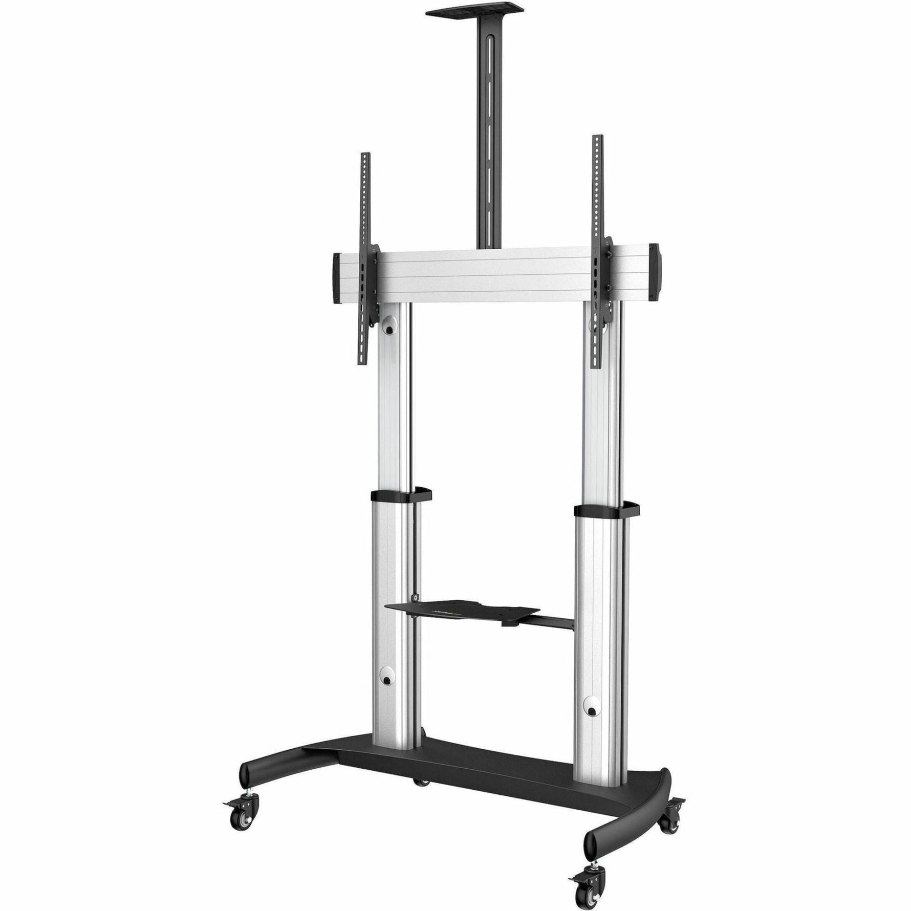 StarTech.com Mobile TV Stand, Heavy Duty Universal TV Cart for 60-100 inch Display (100kg/220lb), Height Adjustable Rolling TV Floor Stand - Soundz Store AUSTRALIA