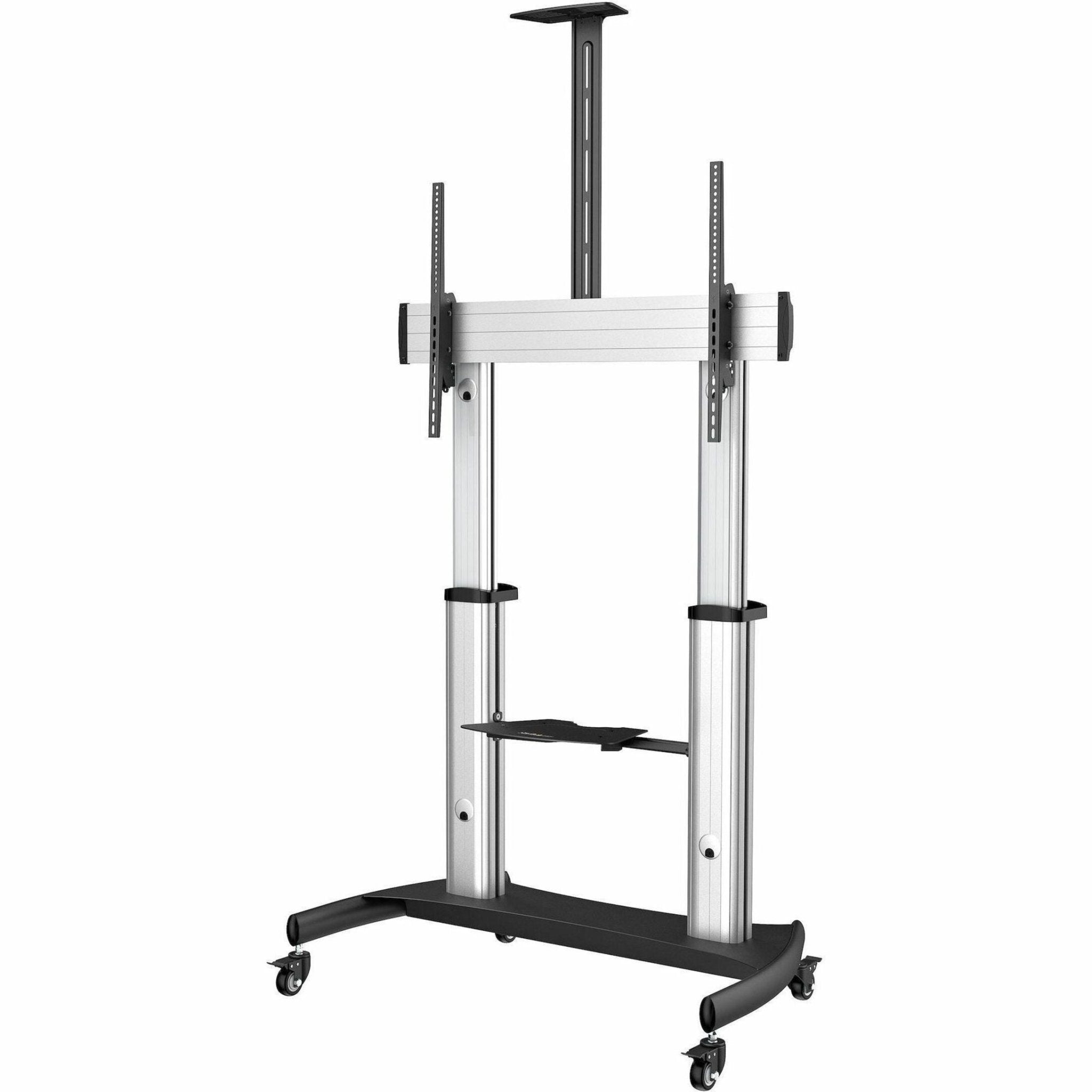 StarTech.com Mobile TV Stand, Heavy Duty Universal TV Cart for 60-100 inch Display (100kg/220lb), Height Adjustable Rolling TV Floor Stand - Soundz Store AUSTRALIA