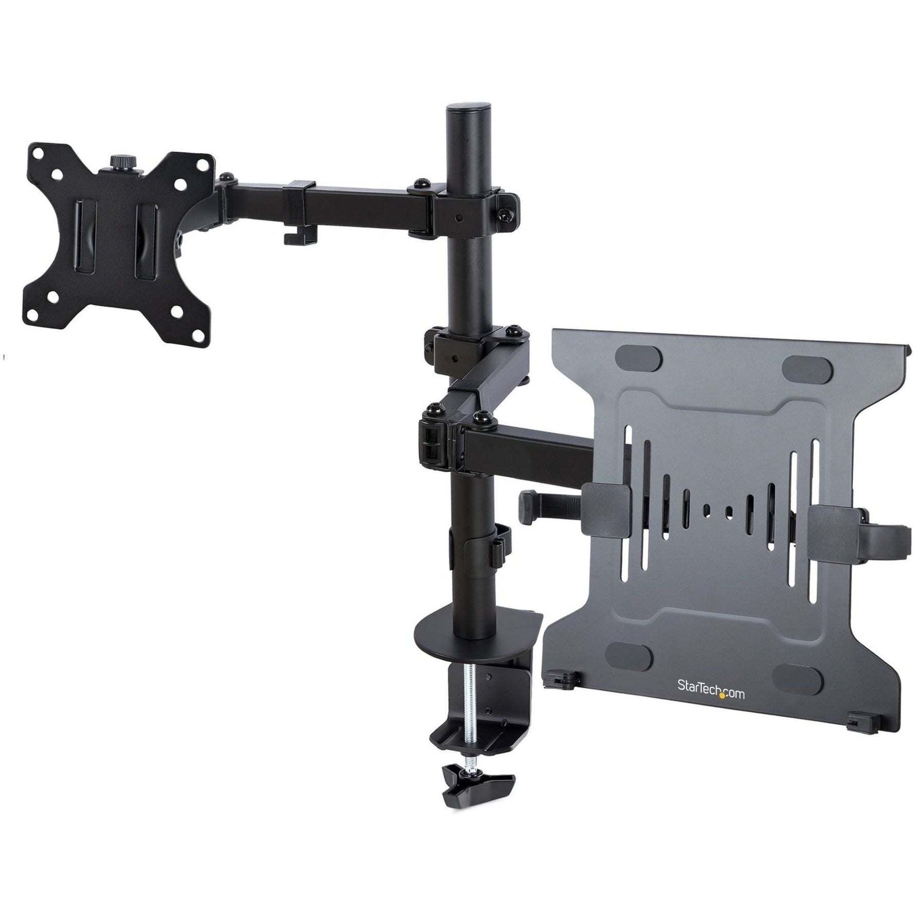 StarTech.com Monitor Arm with VESA Laptop Tray, For a Laptop & Single Display up to 32' (17.6lb/8kg), Adjustable Desk Laptop Arm Mount - Soundz Store AUSTRALIA
