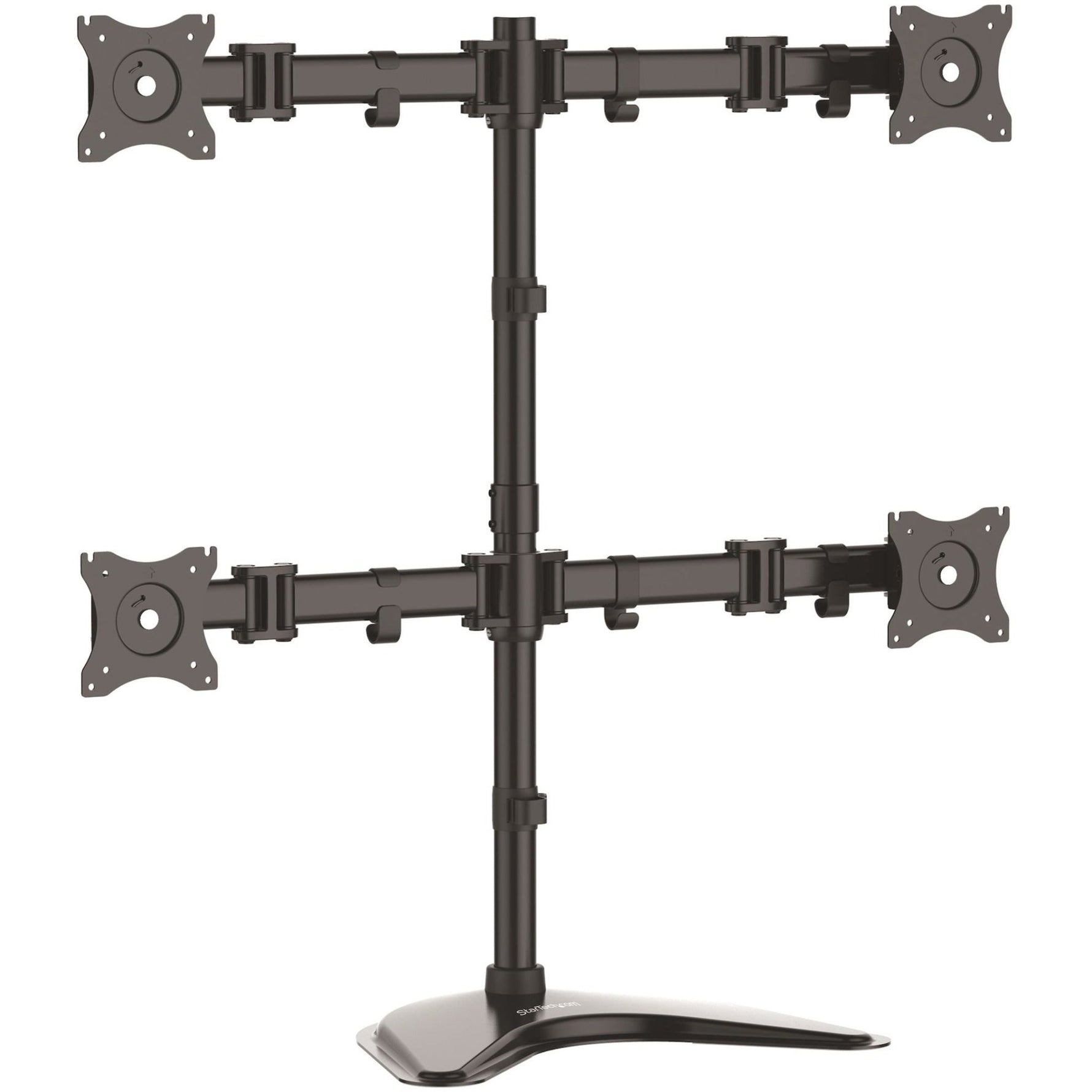 StarTech.com Quad Monitor Stand, Crossbar, Steel, Monitors up to 27' (17.6lb/8kg), VESA Monitor, Computer Monitor Stand, Monitor Arm - Soundz Store AUSTRALIA