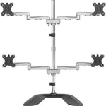StarTech.com Quad Monitor Stand, Desktop VESA 4 Monitor Arm up to 32' (17.6lb/8kg) Screens, Ergonomic Articulating Pole Mount, Adjustable - Soundz Store AUSTRALIA
