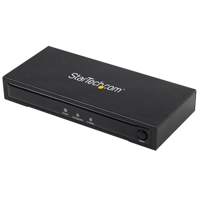 StarTech.com S-Video or Composite to HDMI Converter with Audio - 720p - NTSC & PAL - Analog to HDMI Upscaler - Mac & Windows (VID2HDCON2) - Soundz Store AUSTRALIA