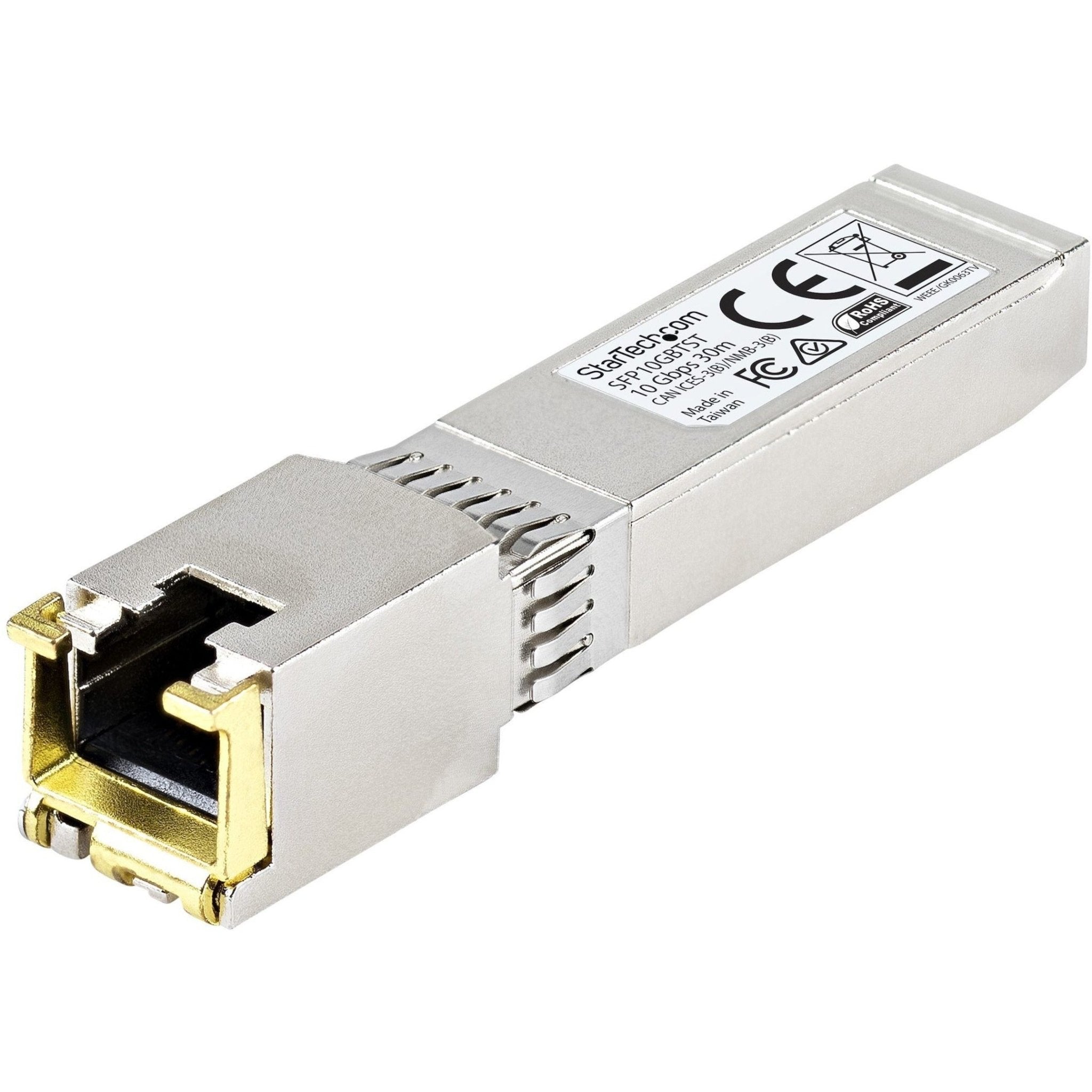 StarTech.com SFP+ - 1 x RJ-45 Duplex 10GBase-T Network LAN - 1 Each - Soundz Store AUSTRALIA