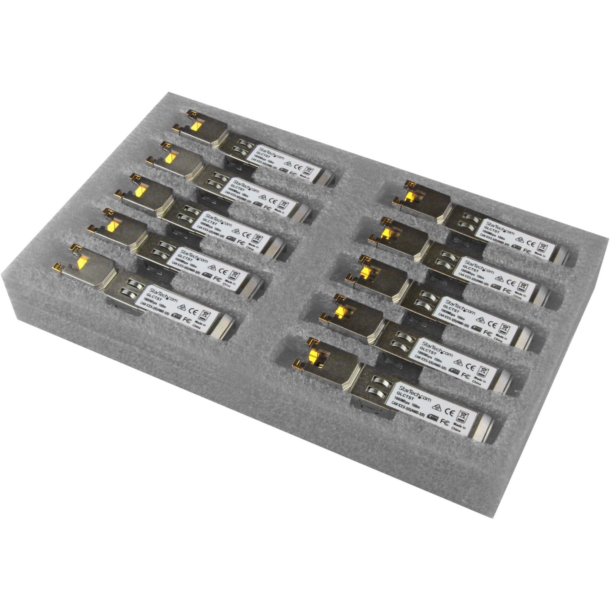 StarTech.com SFP (mini-GBIC) - 1 x RJ-45 1000Base-T Network LAN - 10 / Pack - Soundz Store AUSTRALIA
