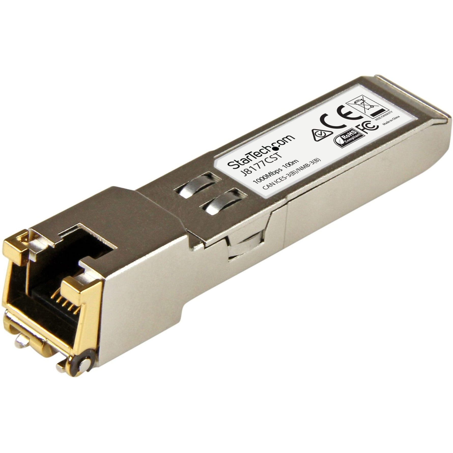 StarTech.com SFP (mini-GBIC) - 1 x RJ-45 Duplex 1000Base-T LAN - 1 Each - Soundz Store AUSTRALIA
