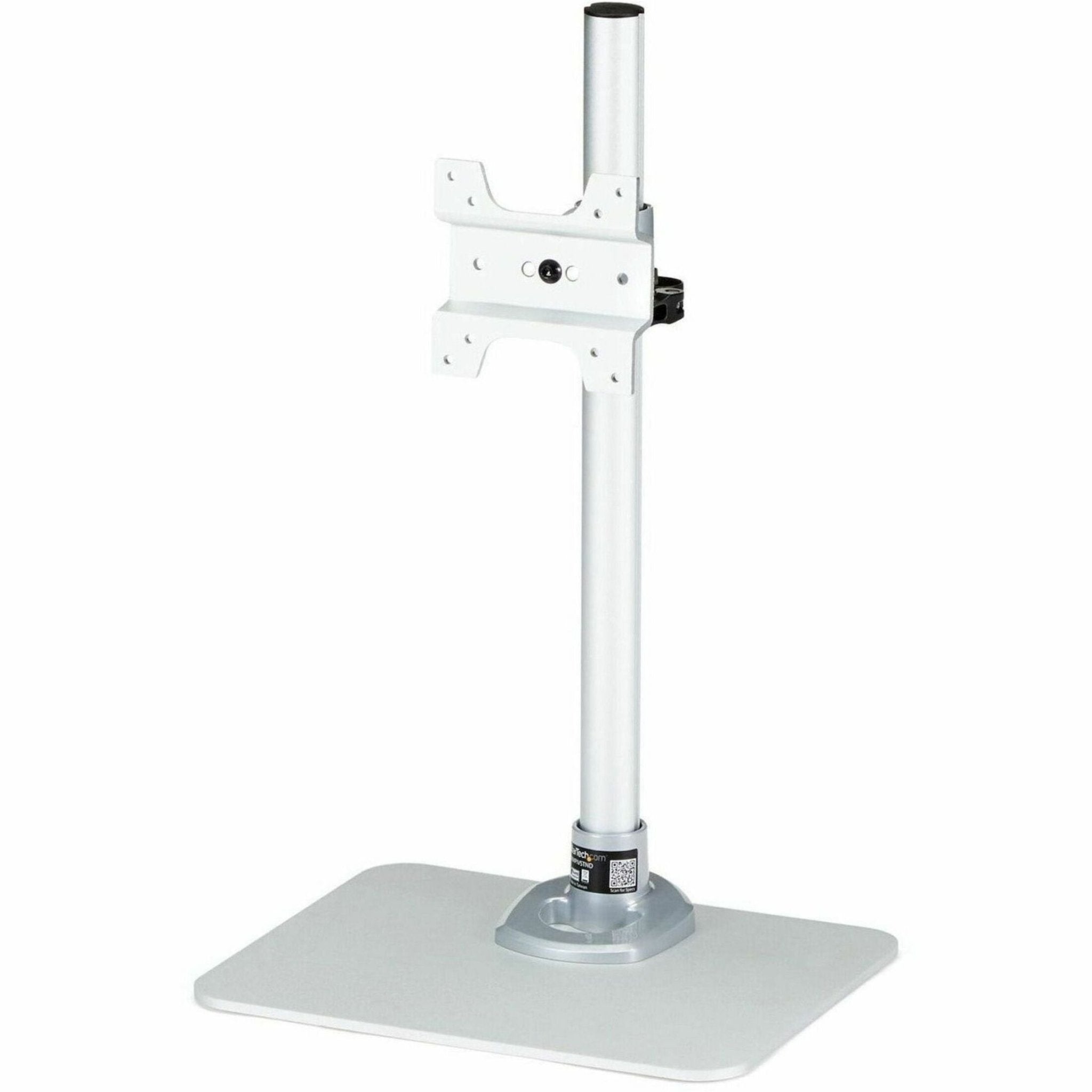 StarTech.com Single Monitor Stand, For up to 34' (30.9lb/14kg) VESA Mount Monitors, Works with iMac / Apple Cinema Displays, Steel, Silver - Soundz Store AUSTRALIA