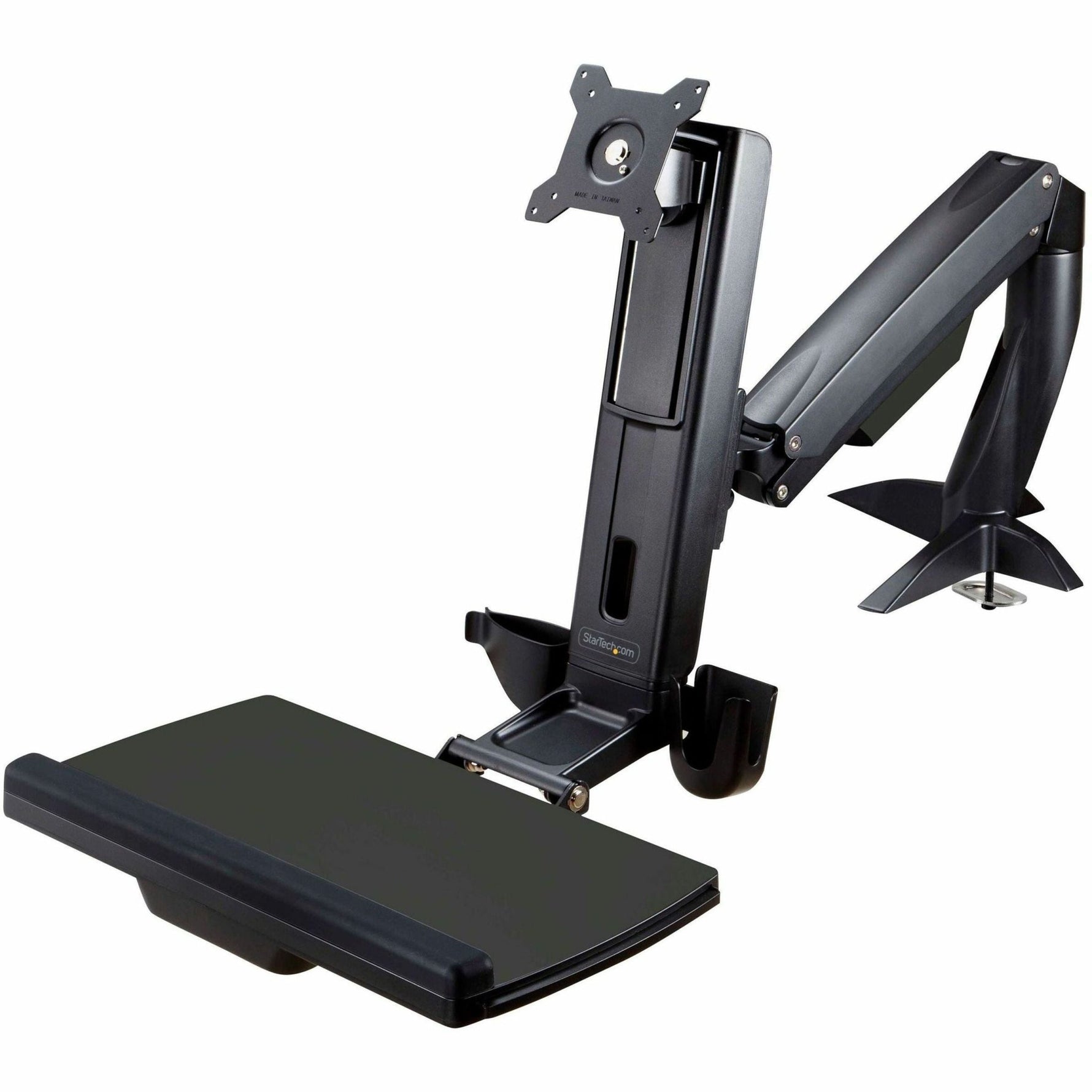StarTech.com Sit Stand Monitor Arm - Desk Mount Sit-Stand Workstation up to 27inch VESA Display - Standing Desk Converter - Keyboard Tray - Soundz Store AUSTRALIA