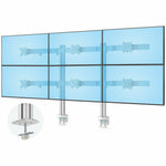 StarTech.com Six-Monitor Desk Mount with Crossbar, Up To 32-inch Computer Screens, Max 17.6lb (8kg) each, Dual Column, C-clamp/Grommet - Soundz Store AUSTRALIA