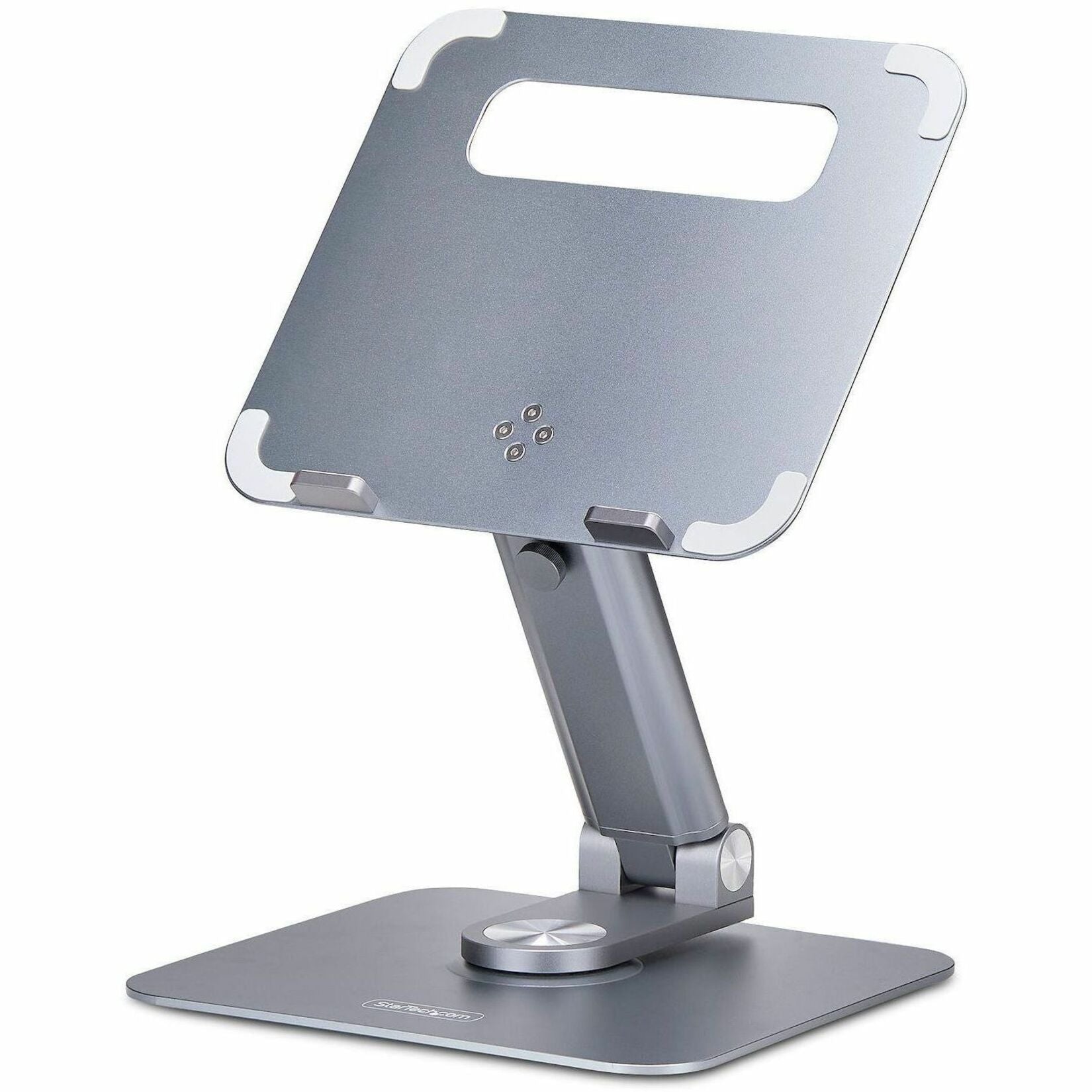 StarTech.com Telescopic Laptop Stand, 360 Swivel Base, Rotating Computer Riser for Desk, Adjustable Height/Tilt, Max 11lb/5kg, Aluminum - Soundz Store AUSTRALIA