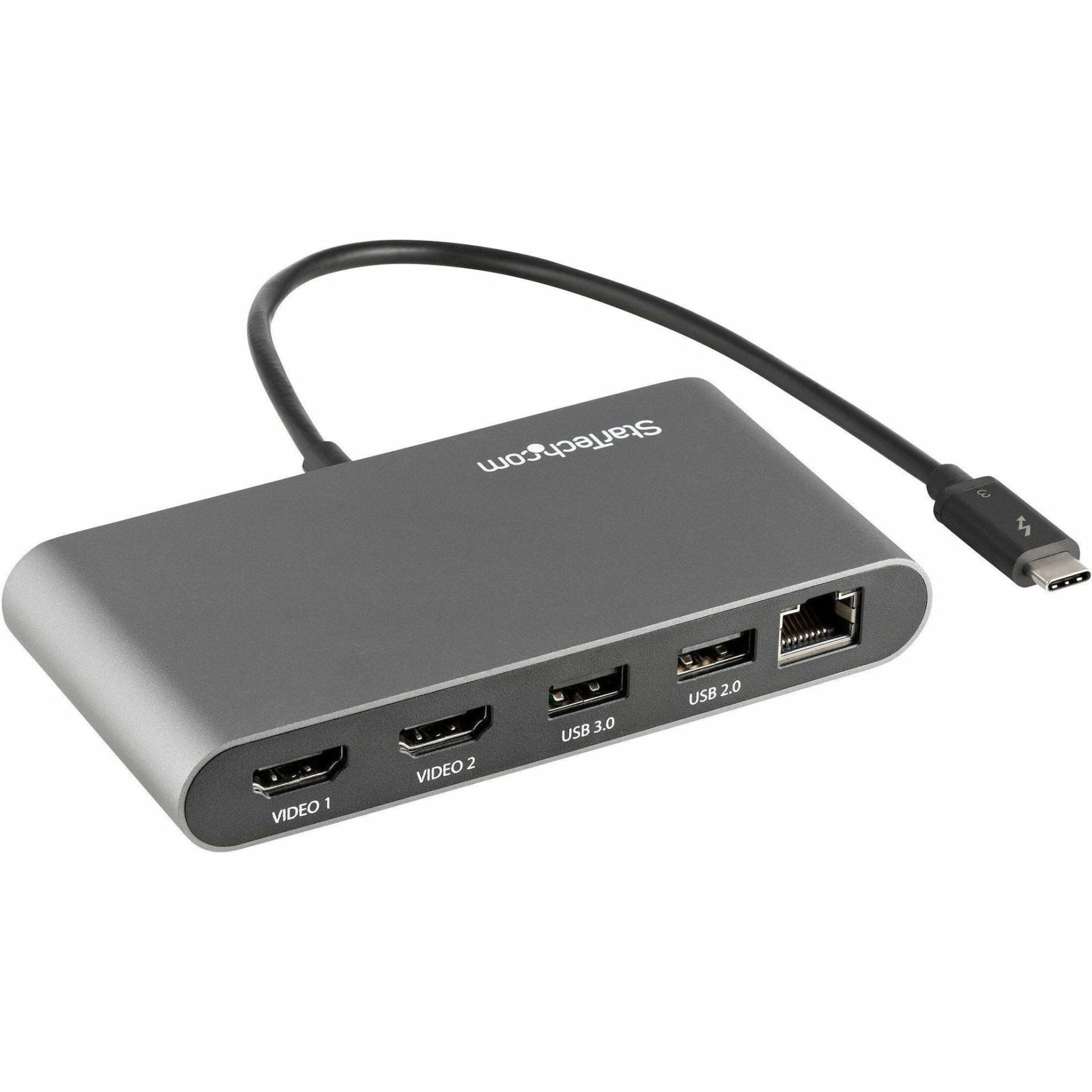 StarTech.com Thunderbolt 3 Docking Station for Notebook - Black, Silver - Soundz Store AUSTRALIA