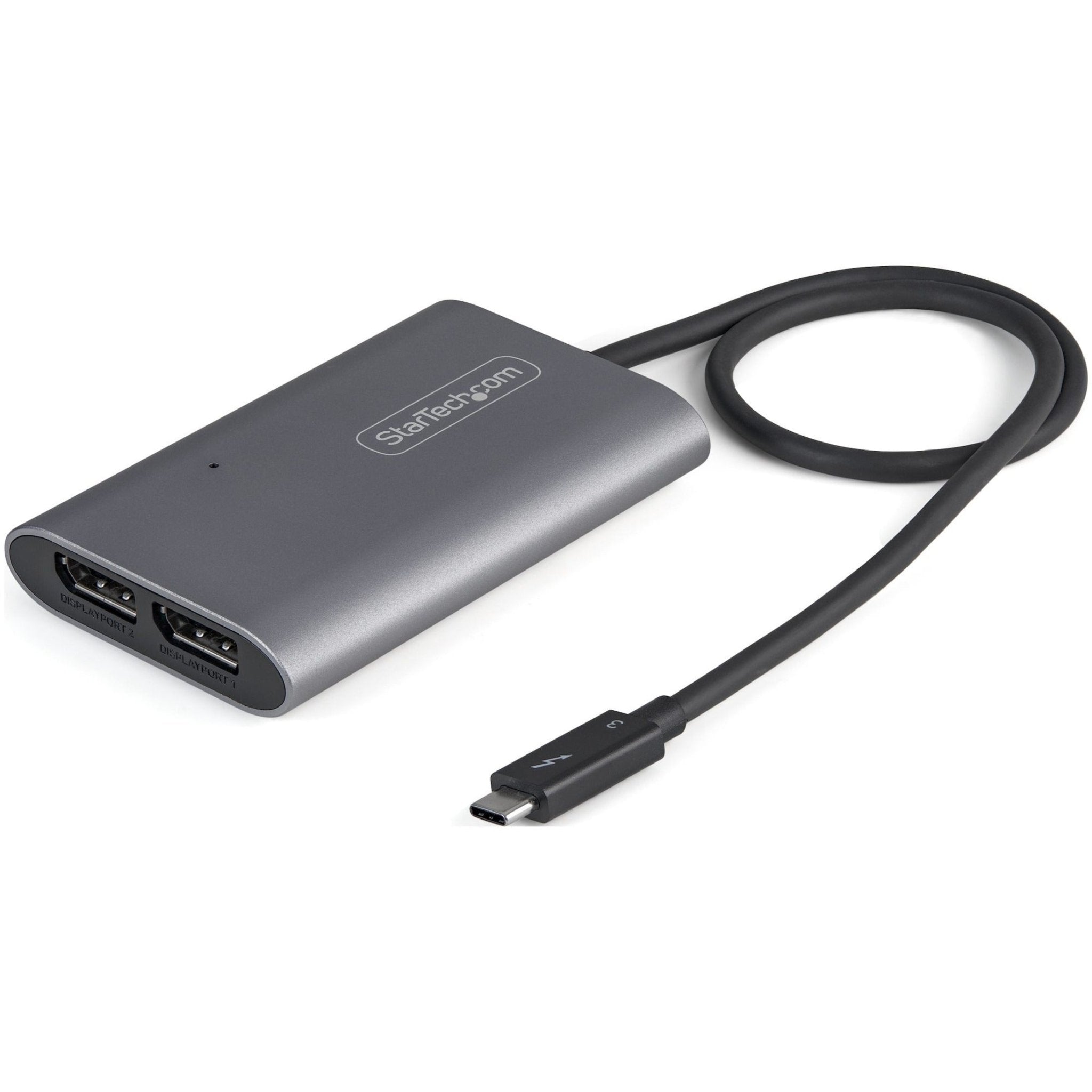 StarTech.com Thunderbolt to Dual DisplayPort Adapter DP 1.4, Dual 4K 60Hz DP Video Converter, 2x Monitor Display Adapter, Mac & Windows - Soundz Store AUSTRALIA