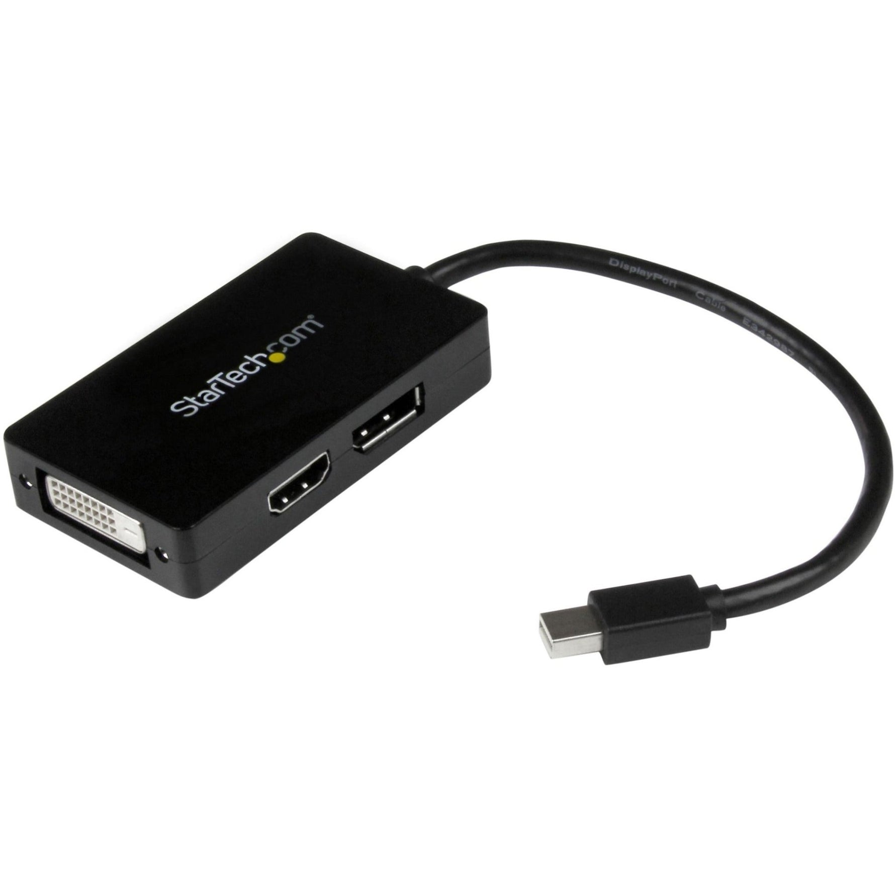 StarTech.com Travel A/V adapter - 3-in-1 Mini DisplayPort to DisplayPort DVI or HDMI converter - Soundz Store AUSTRALIA
