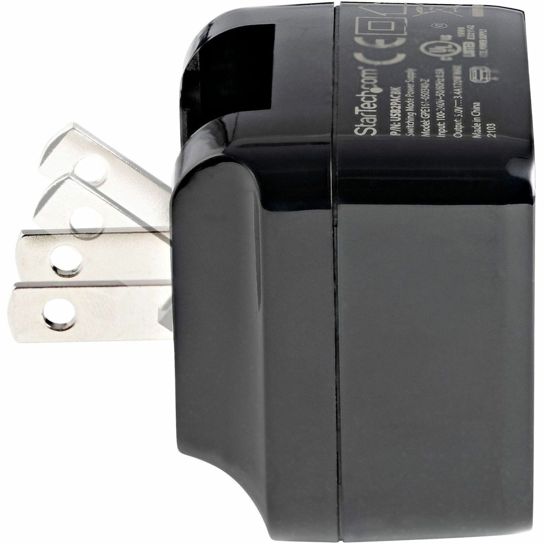 StarTech.com Travel USB Wall Charger - 2 Port - Black - Universal Travel Adapter - International Power Adapter - USB Charger - Soundz Store AUSTRALIA
