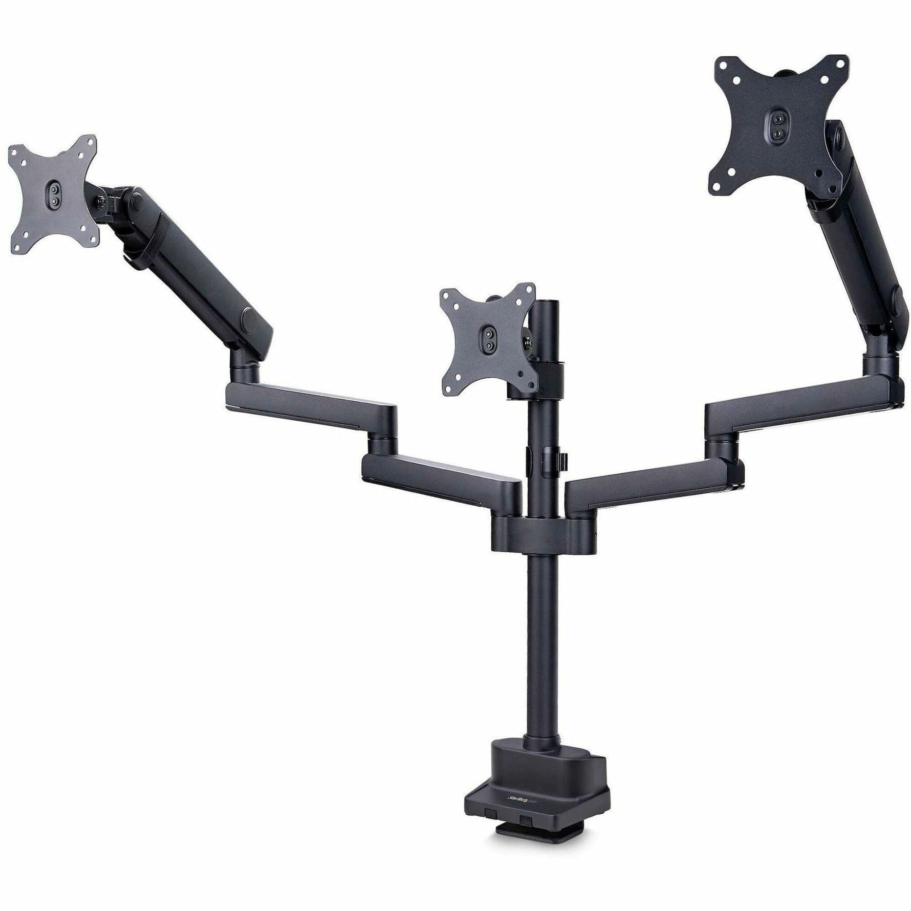 StarTech.com Triple Monitor Desk Mount For Up To Three 27in Screens, VESA 75x75/100x100, Tool-Less Arm Adjustments, C-Clamp/Grommet - Soundz Store AUSTRALIA