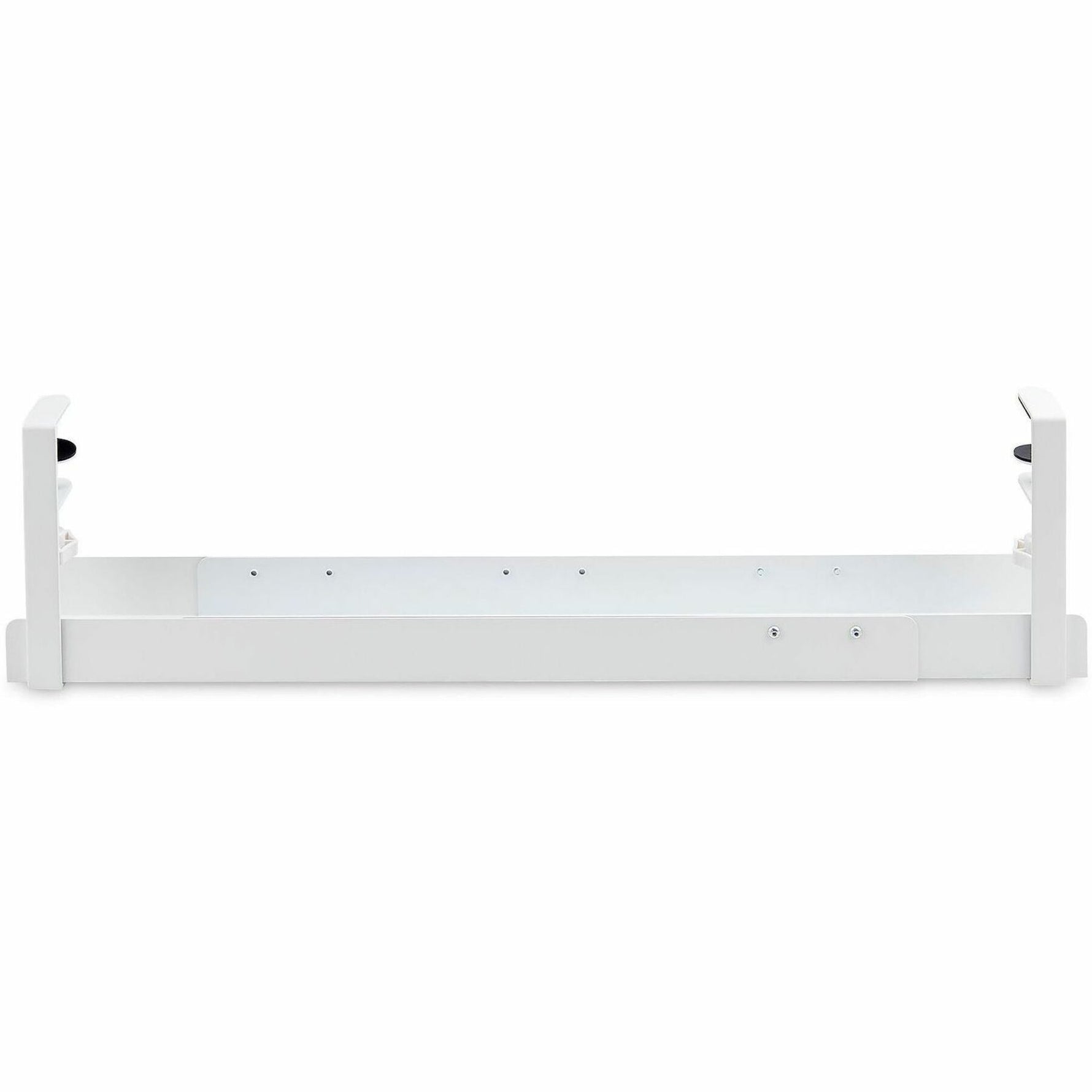 StarTech.com Under Desk Cable Management Tray, Length Adjustable, Clamp-On Installation, No Drilling Required, White - Soundz Store AUSTRALIA