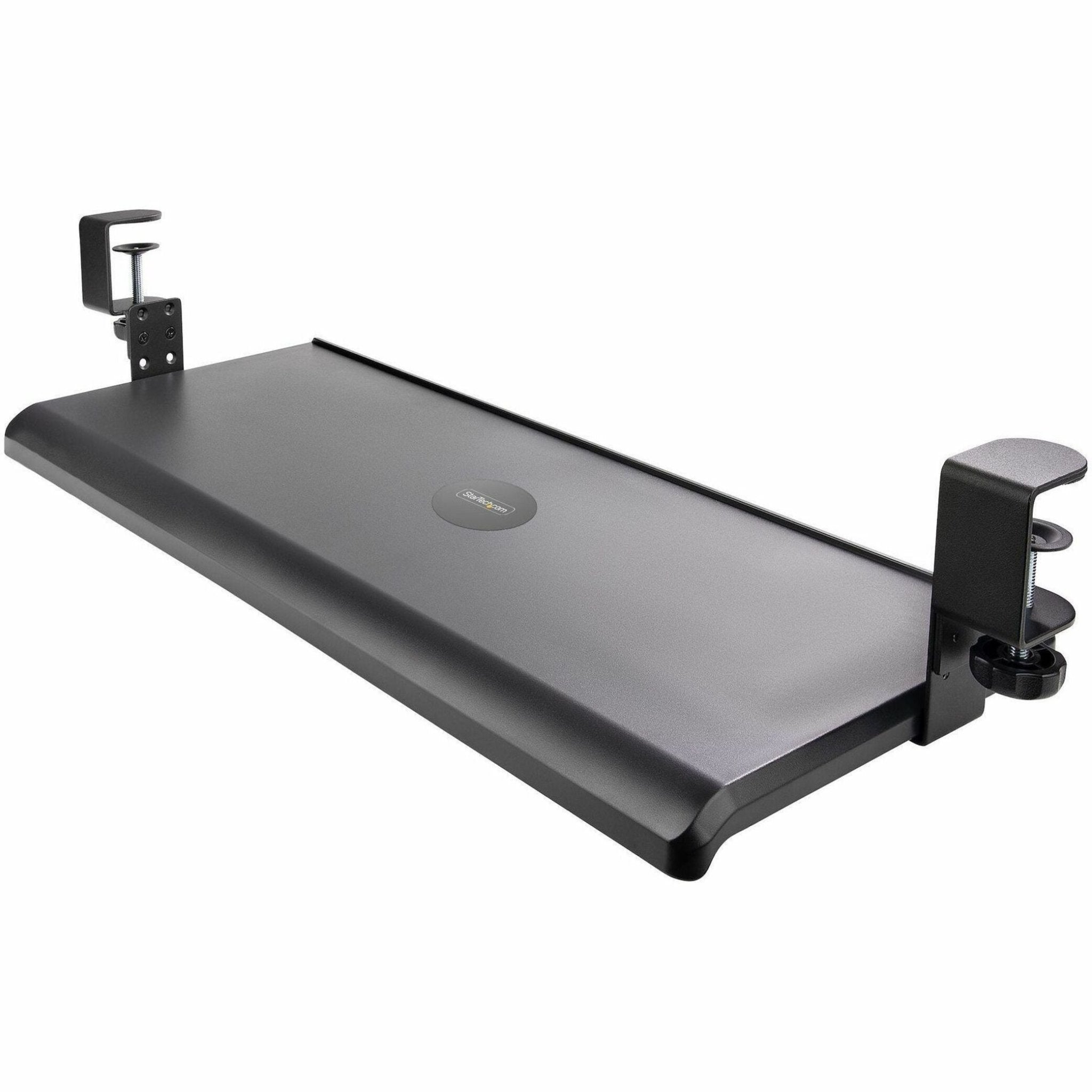 StarTech.com Under Desk Keyboard Tray, Clamp on Keyboard Holder, Up to 12kg/26.5lb, Height Adjustable, Ergonomic Sliding Keyboard Drawer - Soundz Store AUSTRALIA
