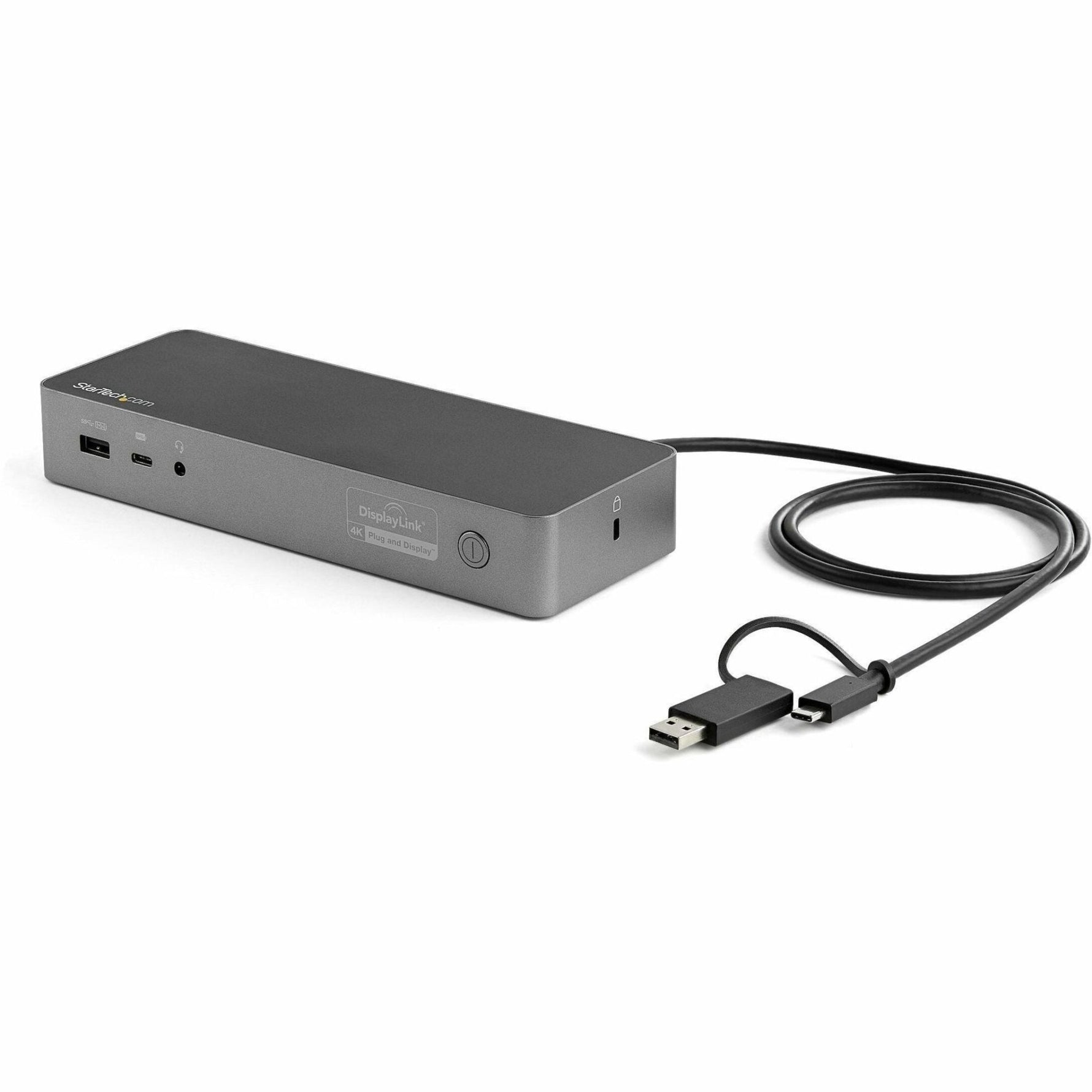 StarTech.com Universal Laptop Docking Station, Hybrid USB-C & USB-A Dock, Dual 4K DP & HDMI, 100W PD, Mac / Windows / Chrome OS, GbE - Soundz Store AUSTRALIA
