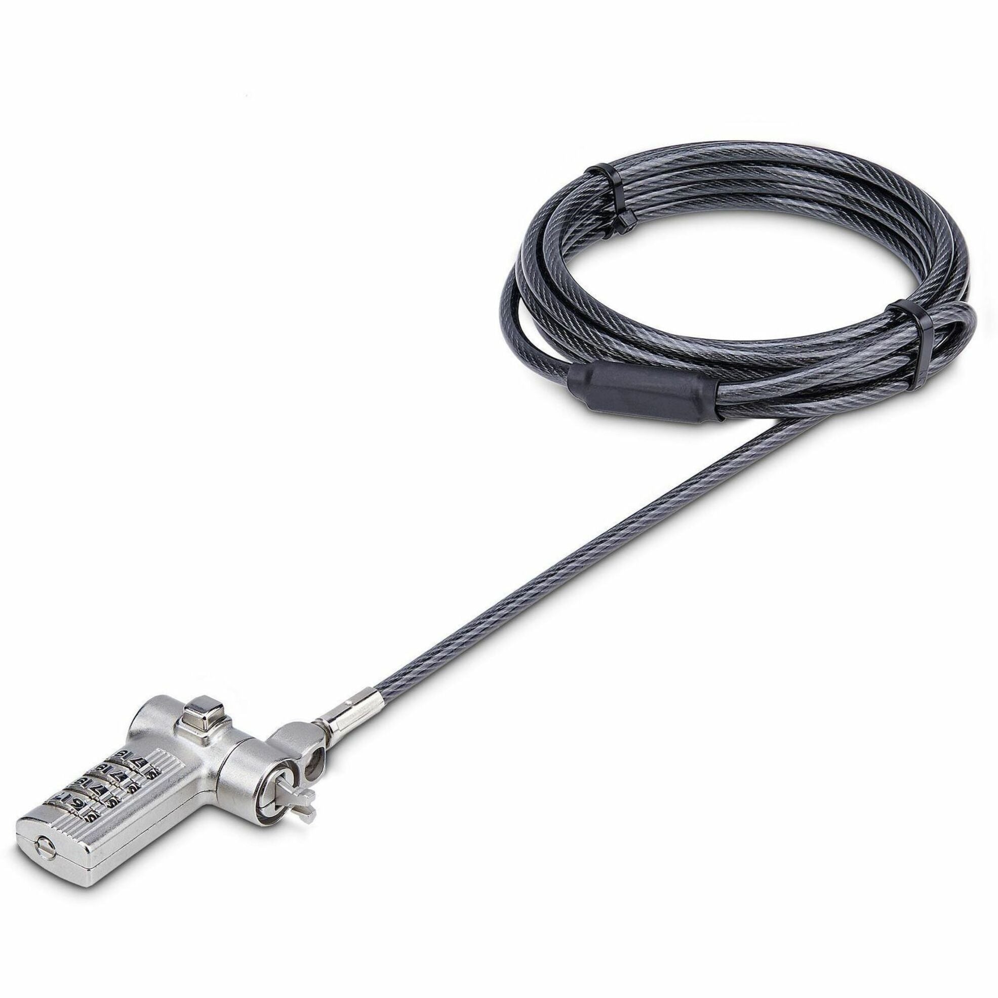 StarTech.com Universal Laptop Lock 6.6ft, Security Cable For Notebook Compatible w/Noble Wedge&reg;/Nano/K-Slot; Keyless Combo. Locking Cable - Soundz Store AUSTRALIA