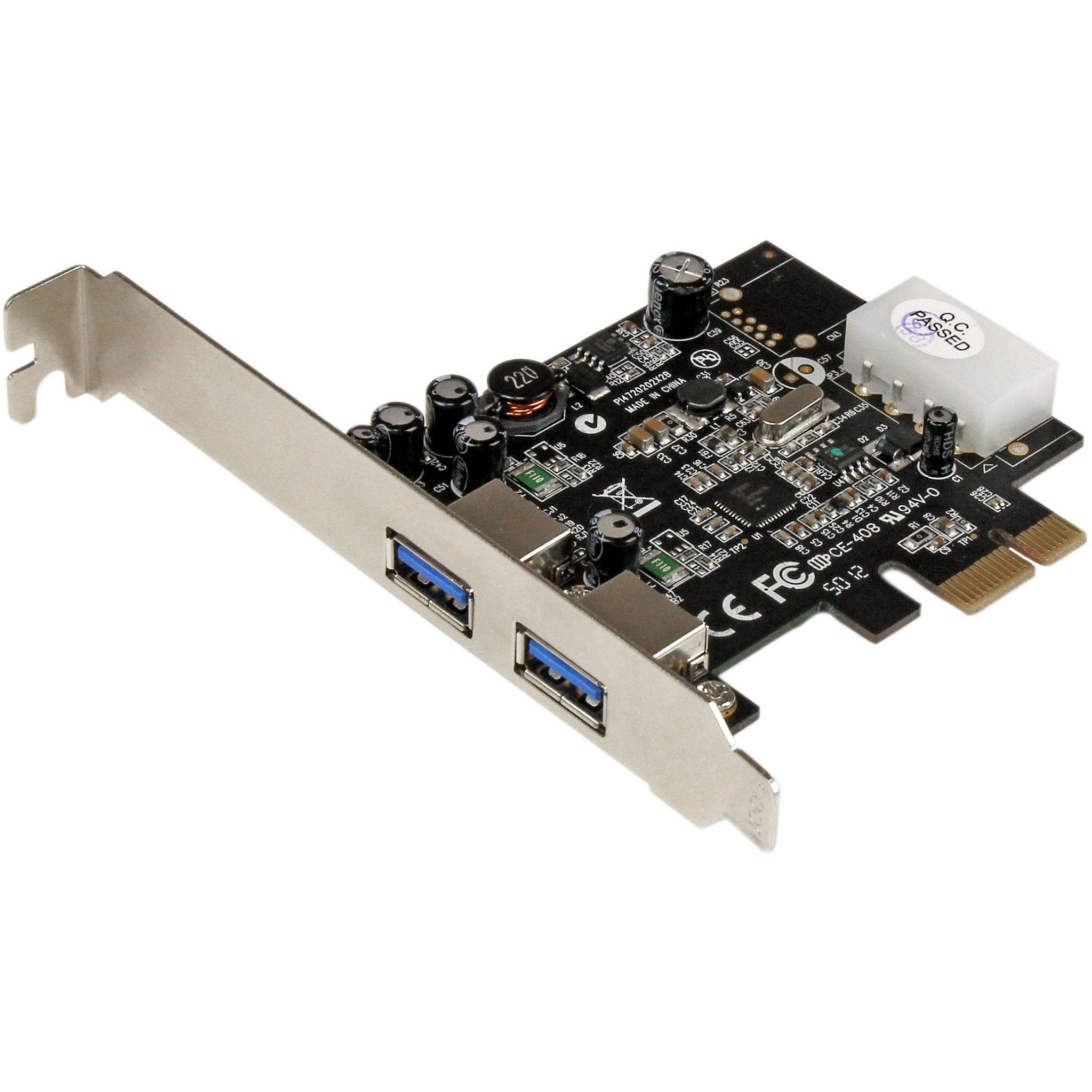 StarTech.com USB Adapter - PCI Express x1 - Plug-in Card - Black - TAA Compliant - Soundz Store AUSTRALIA