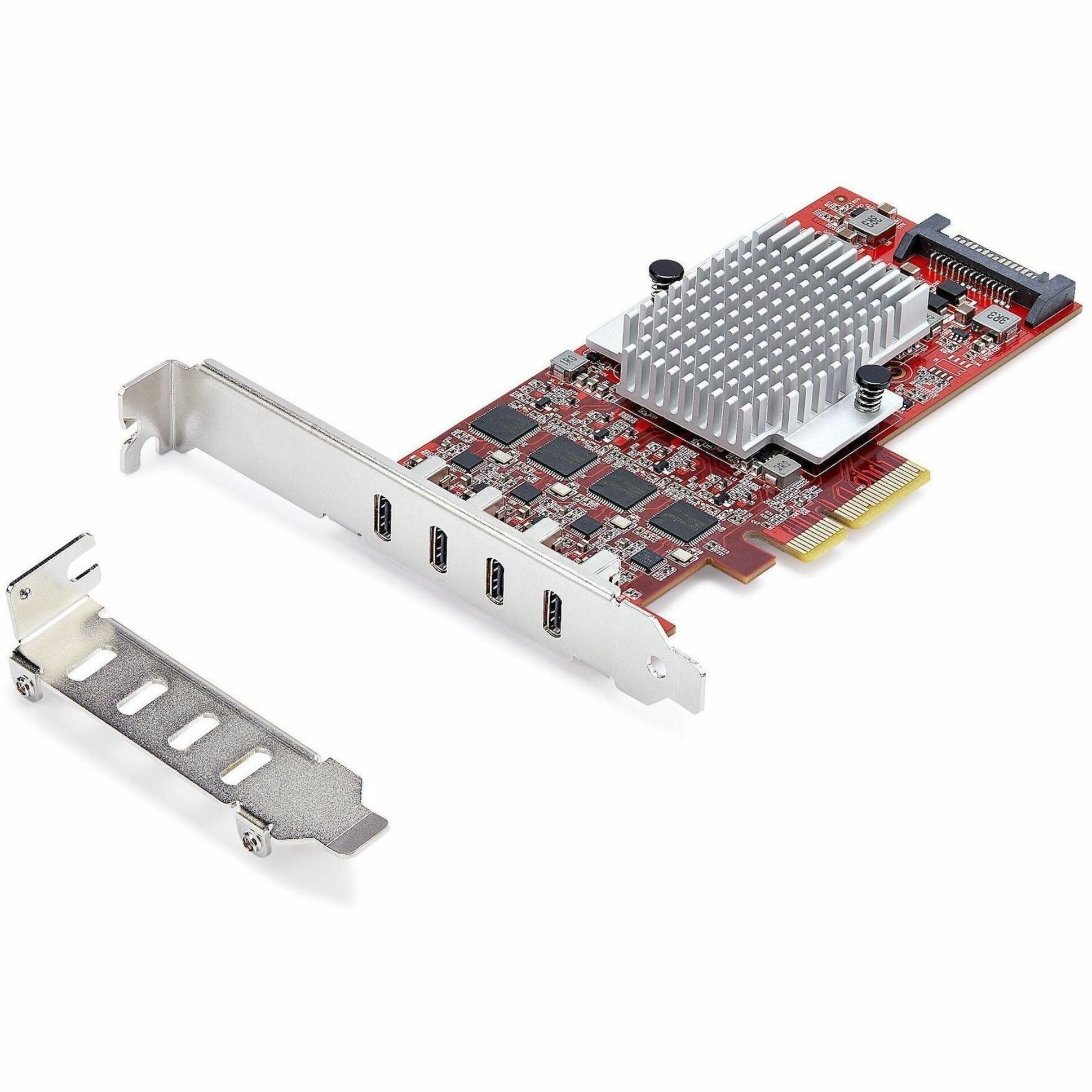 StarTech.com USB Adapter - PCI Express x4 - 1.25 GB/s, 640 MB/s, 60 MB/s, 1.50 MB/s, 140.80 kB/s - Desktop, Server - Internal - Red - TAA Compliant - Soundz Store AUSTRALIA