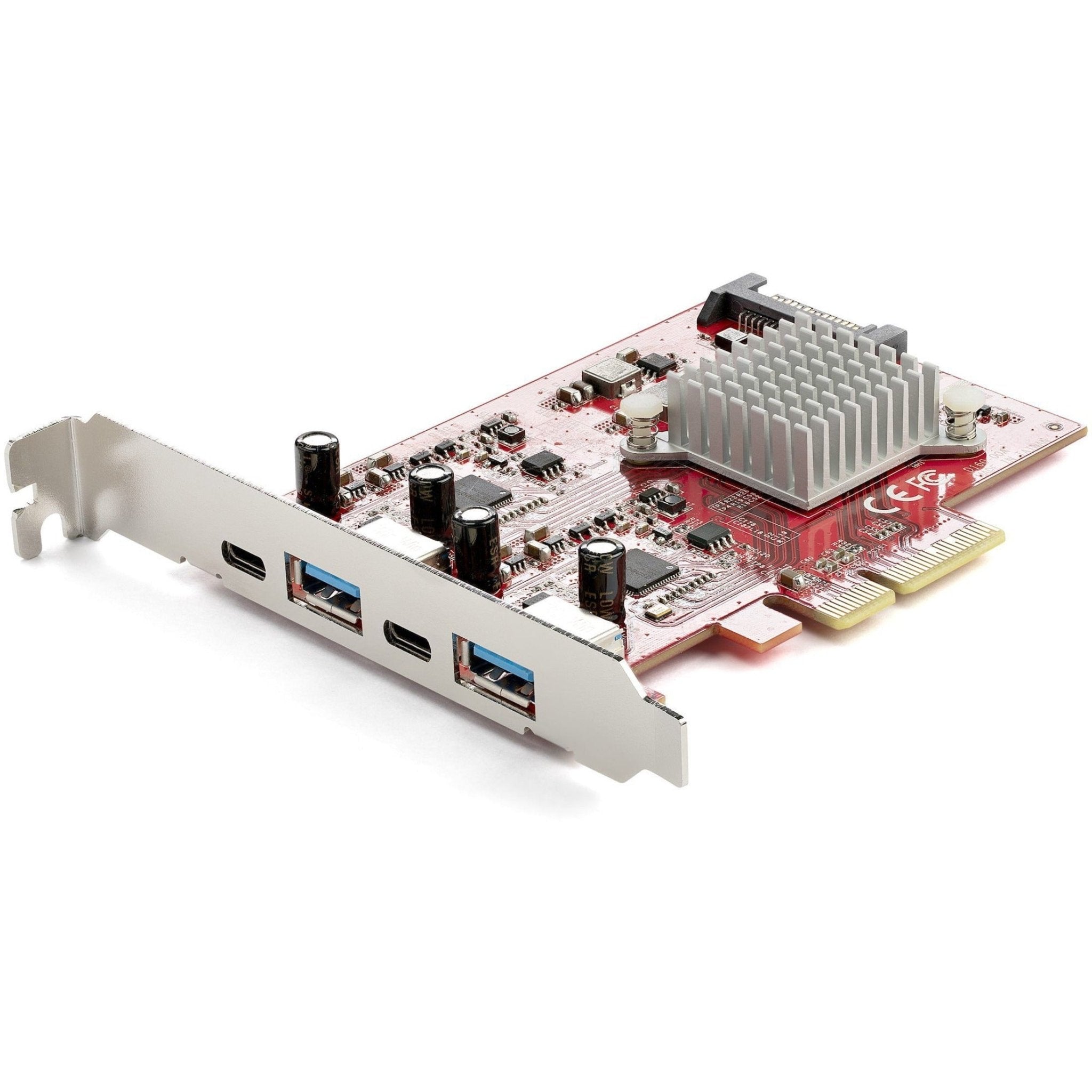 StarTech.com USB Adapter - PCI Express x4 - Plug-in Card - Red - Soundz Store AUSTRALIA