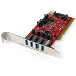 StarTech.com USB Adapter - PCI - Plug-in Card - Red - TAA Compliant - Soundz Store AUSTRALIA