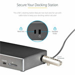 StarTech.com USB C Dock, Triple 4K Monitor USB-C Docking Station with DP 1.4 & DSC, 2x DisplayPort & 1x HDMI, 100W PD, 6x USB (2x 10Gbps) - Soundz Store AUSTRALIA