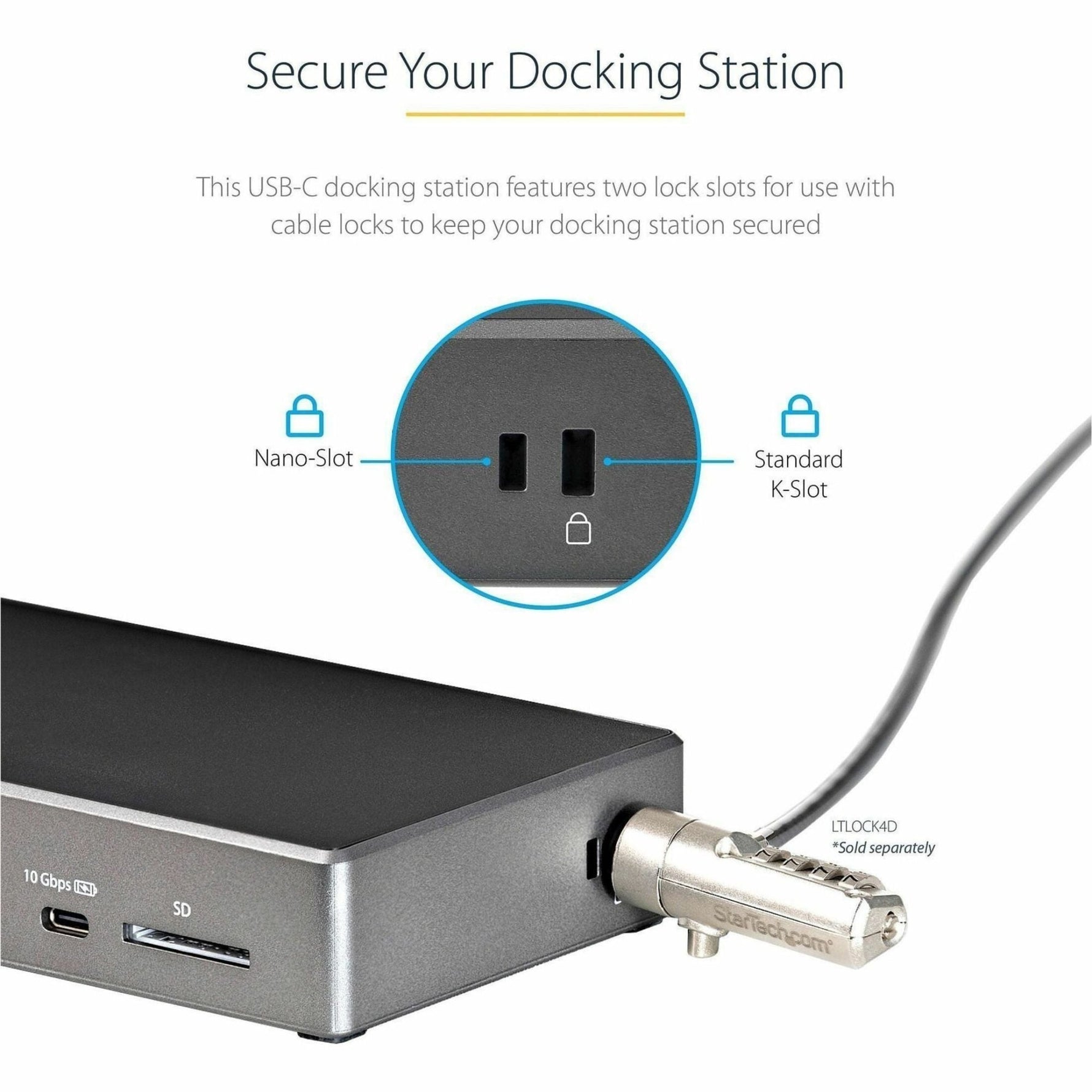 StarTech.com USB C Dock, Triple 4K Monitor USB-C Docking Station with DP 1.4 & DSC, 2x DisplayPort & 1x HDMI, 100W PD, 6x USB (2x 10Gbps) - Soundz Store AUSTRALIA