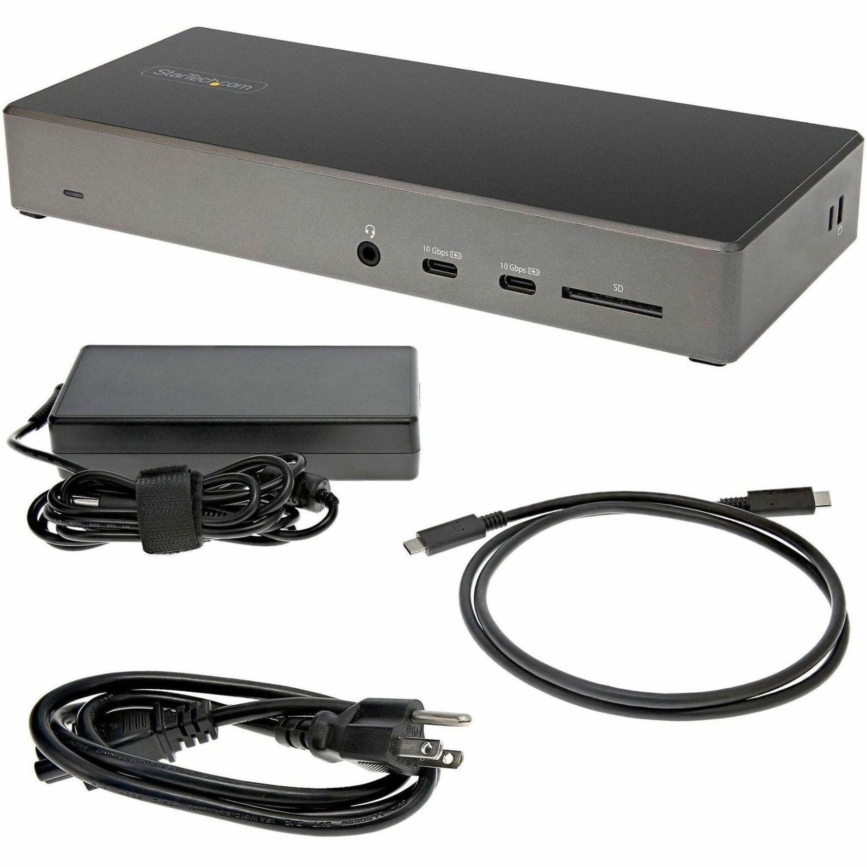 StarTech.com USB C Dock, Triple 4K Monitor USB-C Docking Station with DP 1.4 & DSC, 2x DisplayPort & 1x HDMI, 100W PD, 6x USB (2x 10Gbps) - Soundz Store AUSTRALIA
