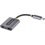 StarTech.com USB-C Headphone Splitter, USB Type C Dual Headset Adapter w/Mic Input, USB C to 3.5mm Audio Adapter/Earphone Dongle/Aux Jack - Soundz Store AUSTRALIA