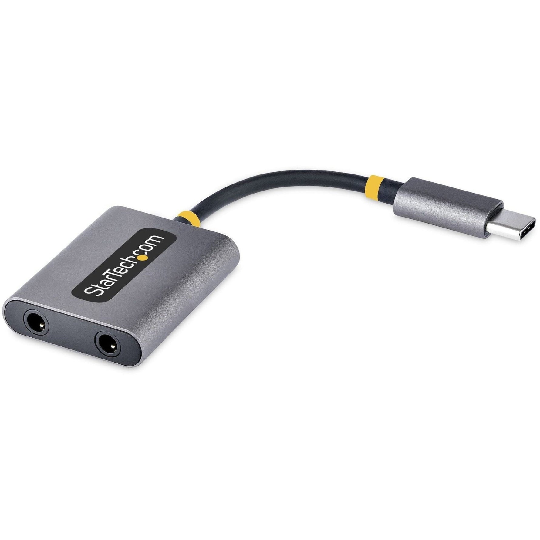 StarTech.com USB-C Headphone Splitter, USB Type C Dual Headset Adapter w/Mic Input, USB C to 3.5mm Audio Adapter/Earphone Dongle/Aux Jack - Soundz Store AUSTRALIA