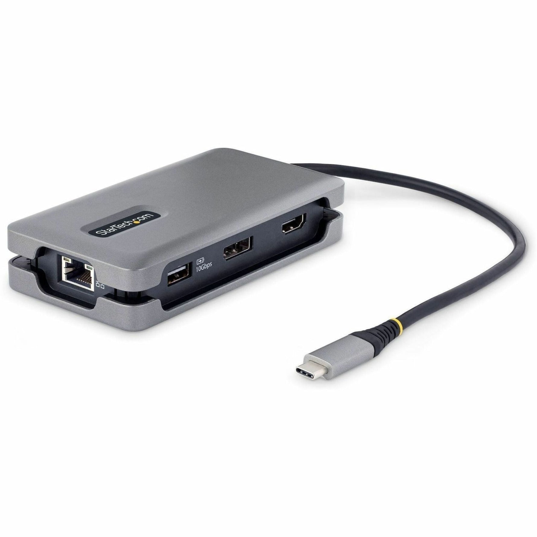 StarTech.com USB-C Multiport Adapter, 4K 60Hz HDMI/DP, 3-Port USB Hub, 100W PD Pass-Through, GbE, Mini Docking Station, 1ft/30cm Cable - Soundz Store AUSTRALIA