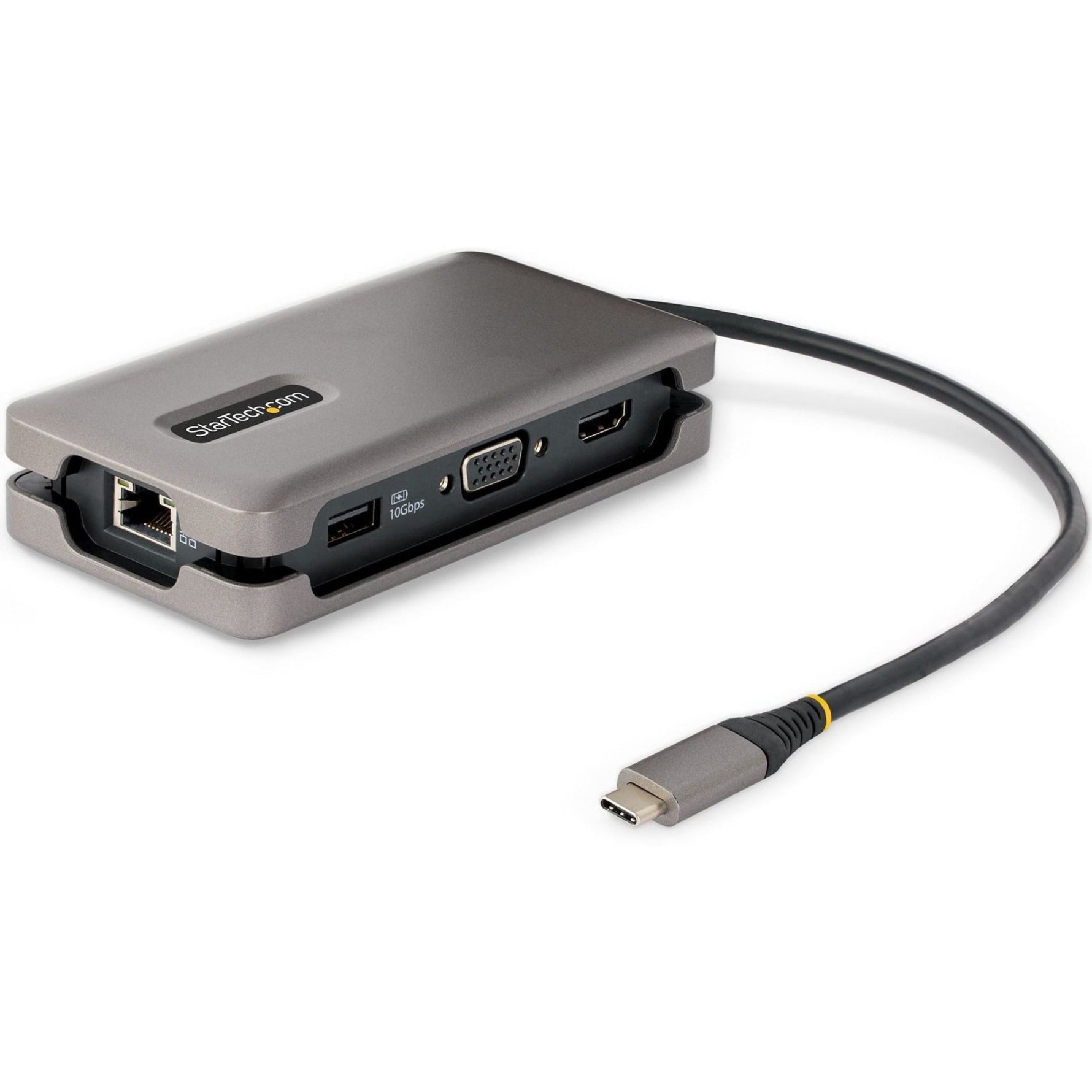 StarTech.com USB-C Multiport Adapter, HDMI/VGA, 4K 60Hz, 3-Port USB Hub, 100W PD Pass-Through, GbE, Mini Docking Station, 1ft/30cm Cable - Soundz Store AUSTRALIA