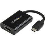 StarTech.com USB C to HDMI 2.0 Adapter 4K 60Hz with 60W Power Delivery Pass-Through Charging - USB Type-C to HDMI Video Converter - Black - Soundz Store AUSTRALIA