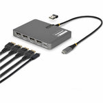StarTech.com USB-C to Quad-Monitor Workstation Adapter, 4K 60Hz DisplayPort, 140W PD Passthrough for Laptop Charging, 1x USB 2.0 Port, TAA - Soundz Store AUSTRALIA