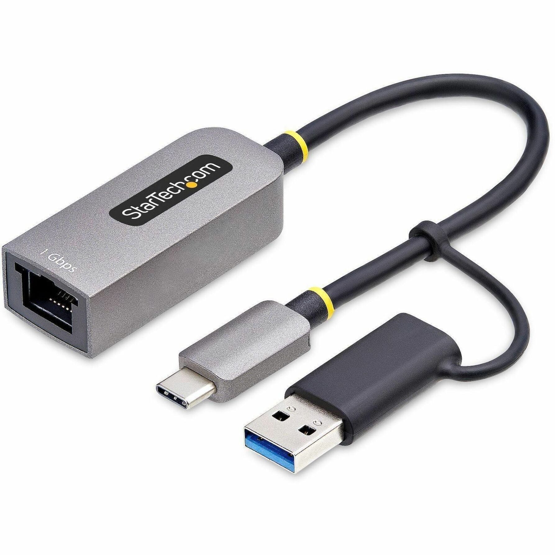 StarTech.com USB-C to to Ethernet Adapter with USB-A Dongle, 10/100/1000Mbps, USB 3.0 to Gigabit Network Adapter, Windows/macOS/Linux - Soundz Store AUSTRALIA